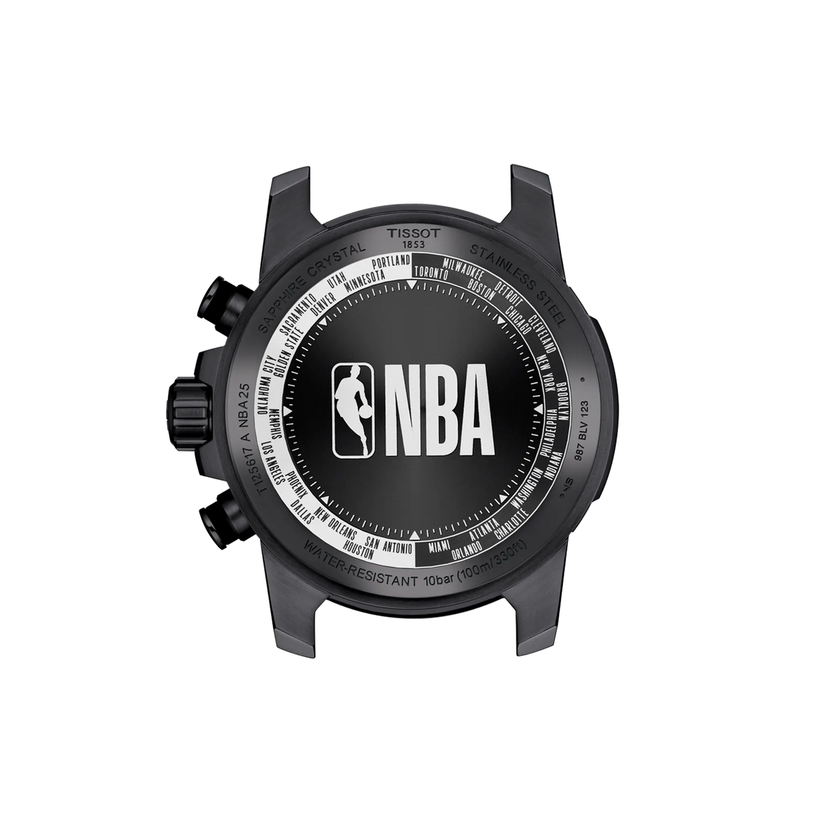 Tissot Supersport NBA Special Edition 45.5mm T125.617.37.067.00 Watch for Men - case-back view