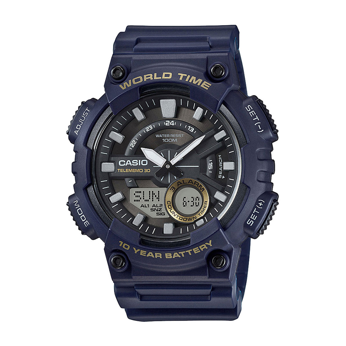 Casio AEQ-110W-2AV Analogue-Digital Unisex Watch