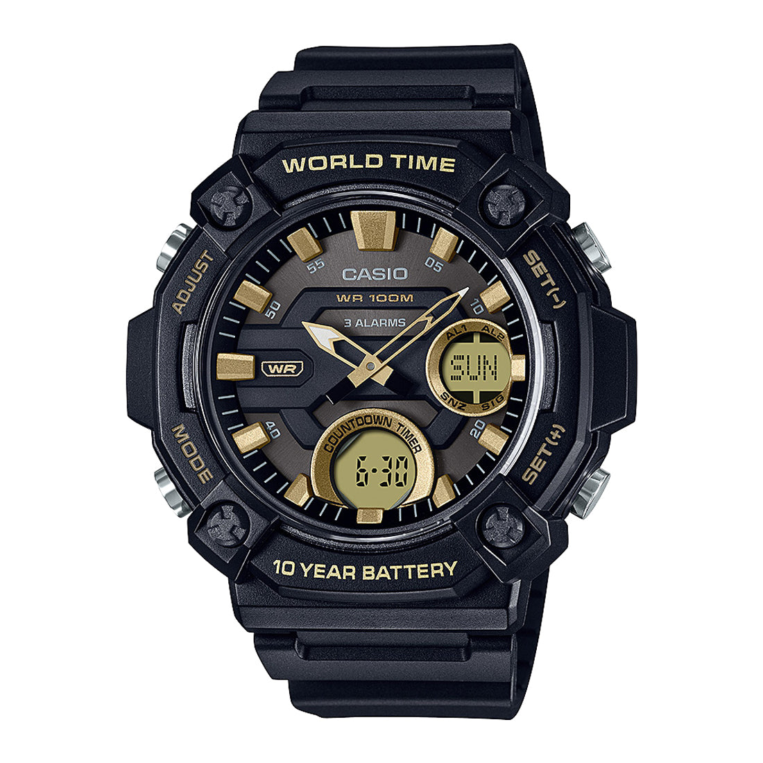 Casio AEQ-120W-9AV Analogue-Digital Unisex Watch