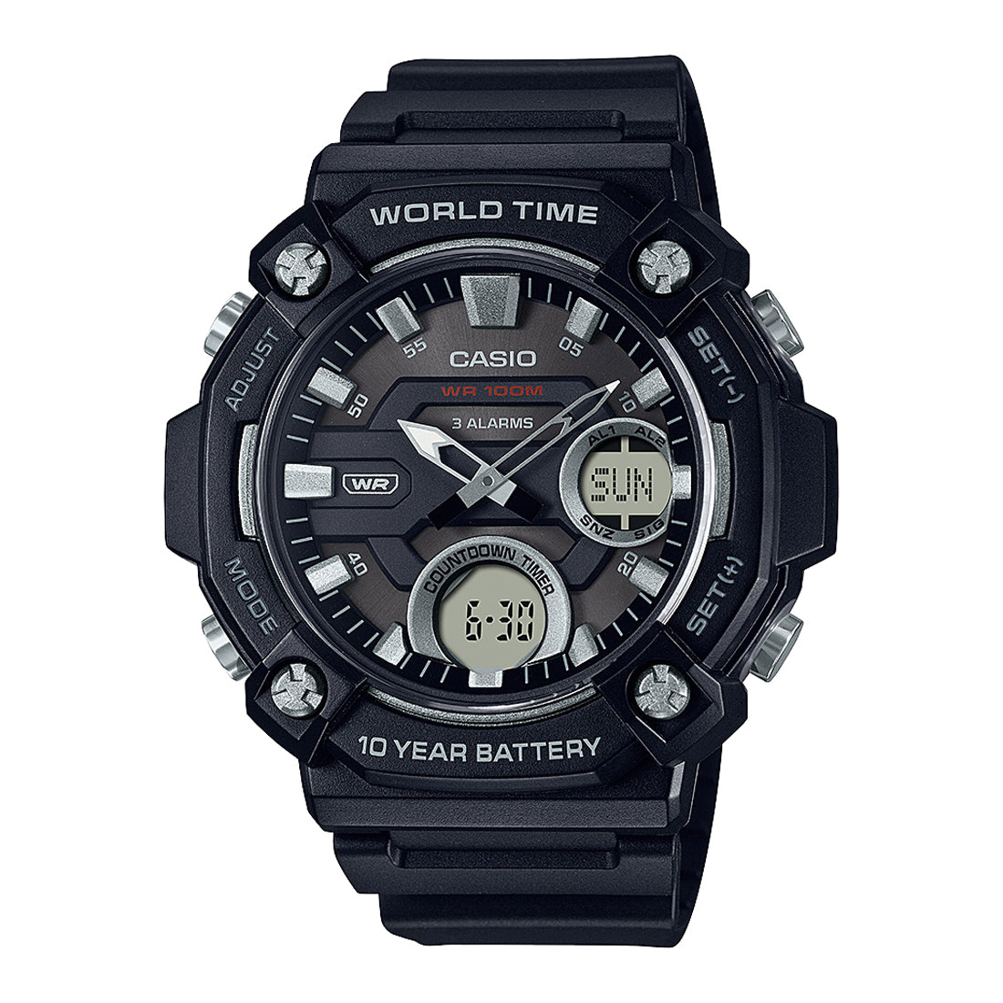 Casio AEQ-120W-1AV Analogue-Digital Unisex Watch