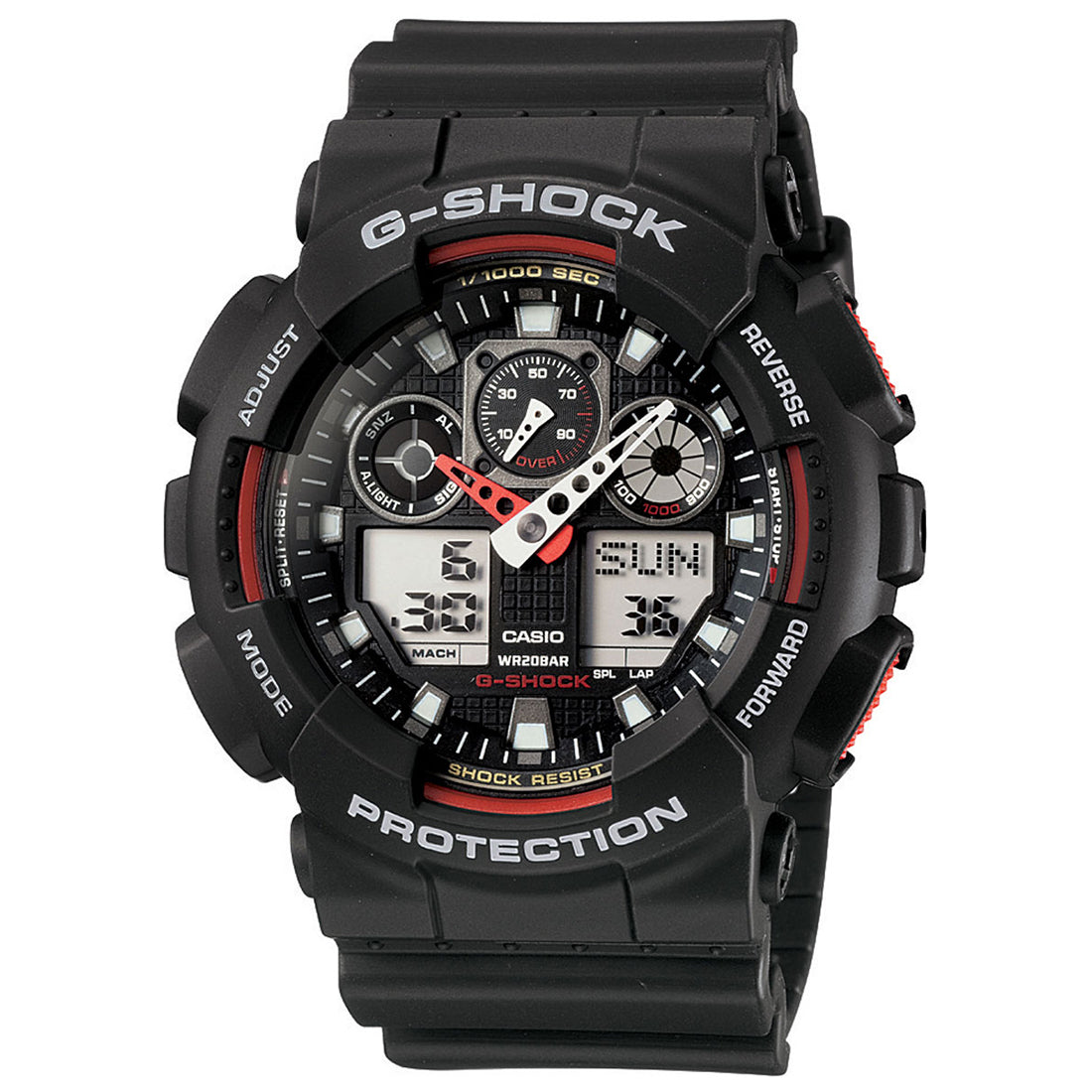 Casio G-Shock GA-100-1A4 – front view