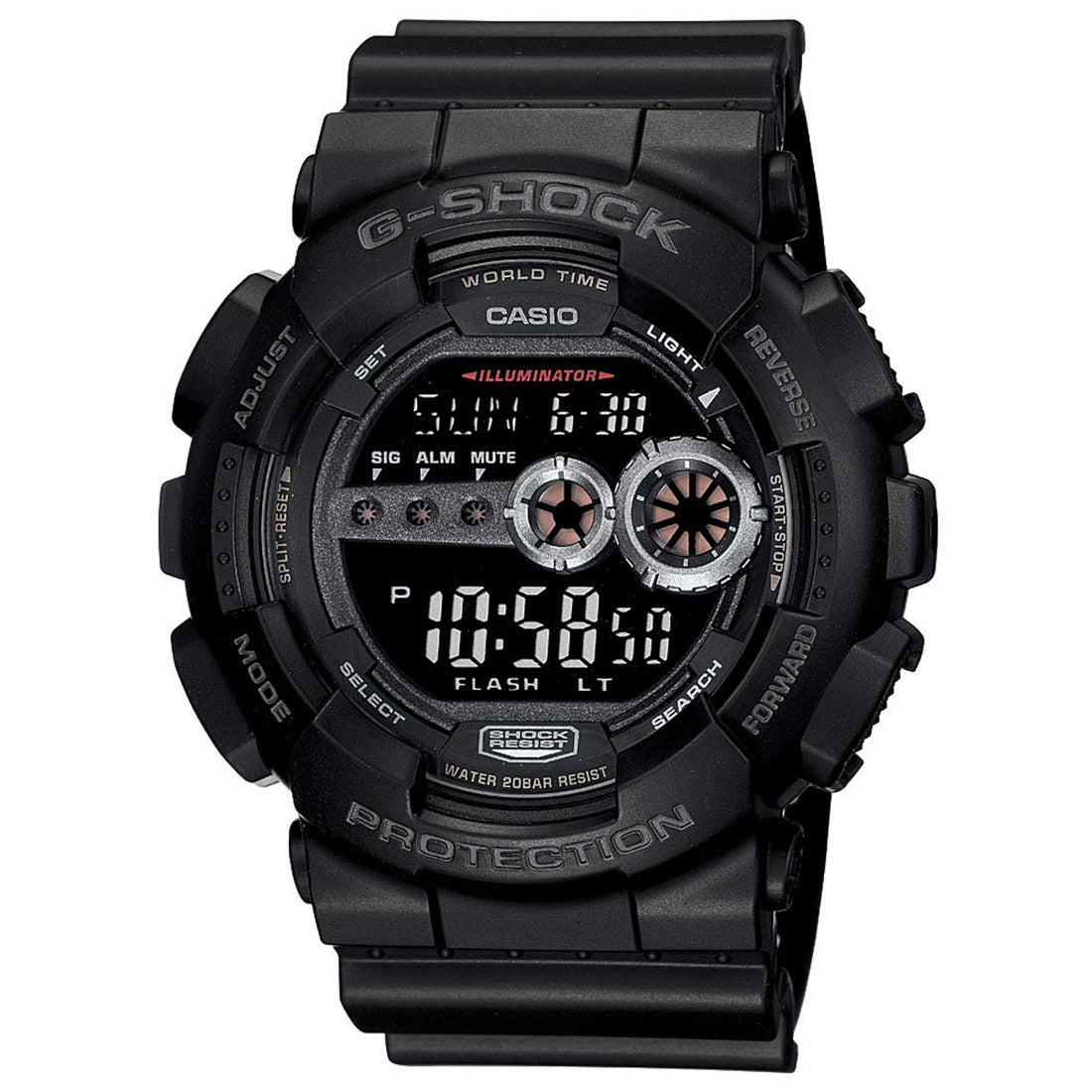 Casio G-Shock GD-100-1B Digital Watch for Men