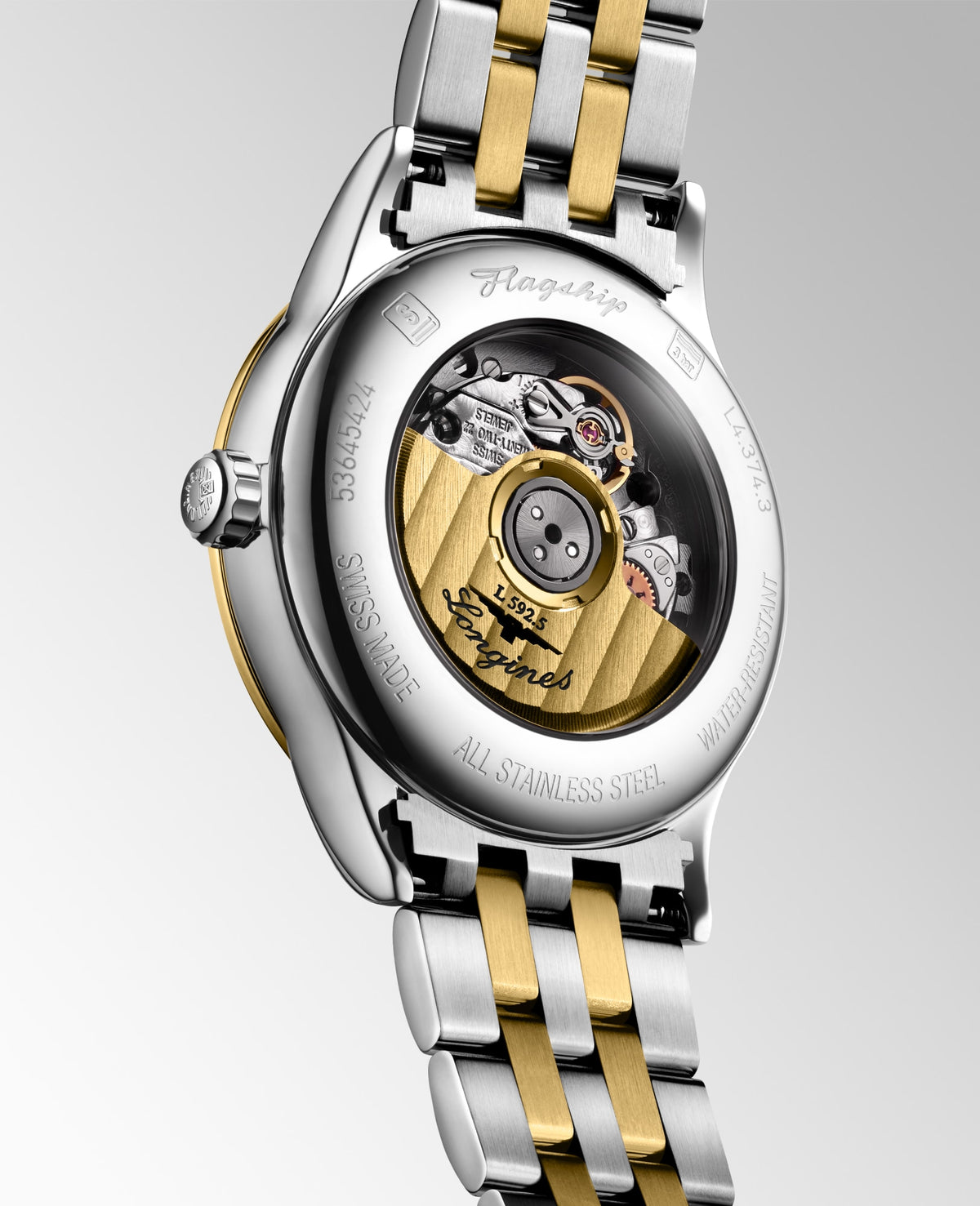 Longines Flagship Classic 30mm L4.374.3.38.7 Watch for Women - case-back view