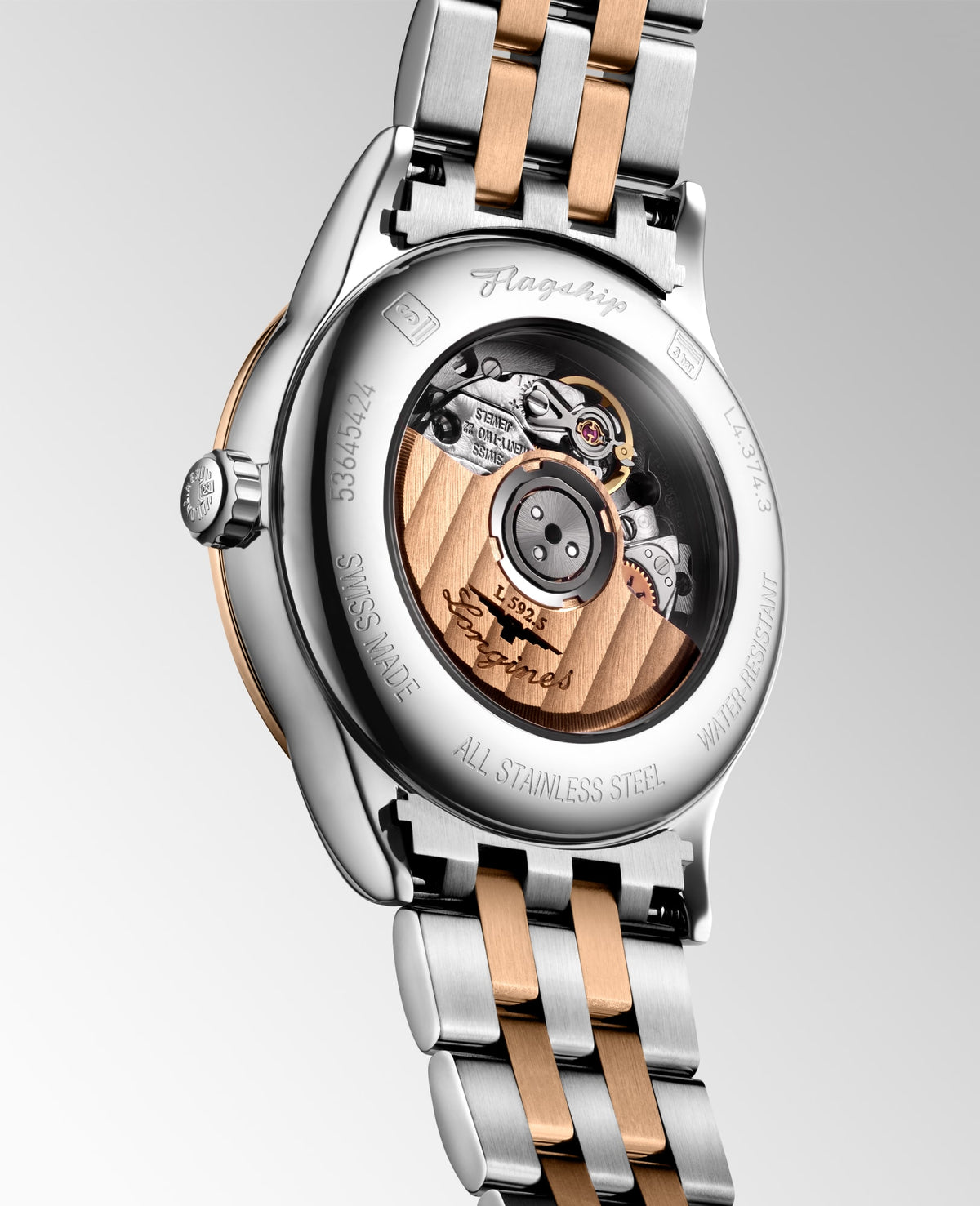 Longines Flagship Classic 30mm L4.374.3.98.7 Watch for Women - case-back view