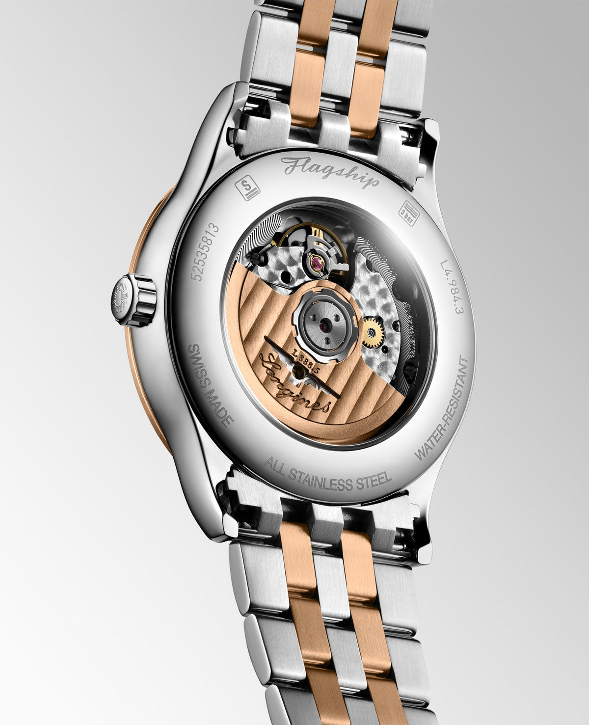 Longines Flagship Classic 40mm L4.984.3.07.7 Watch for Men - case-back view