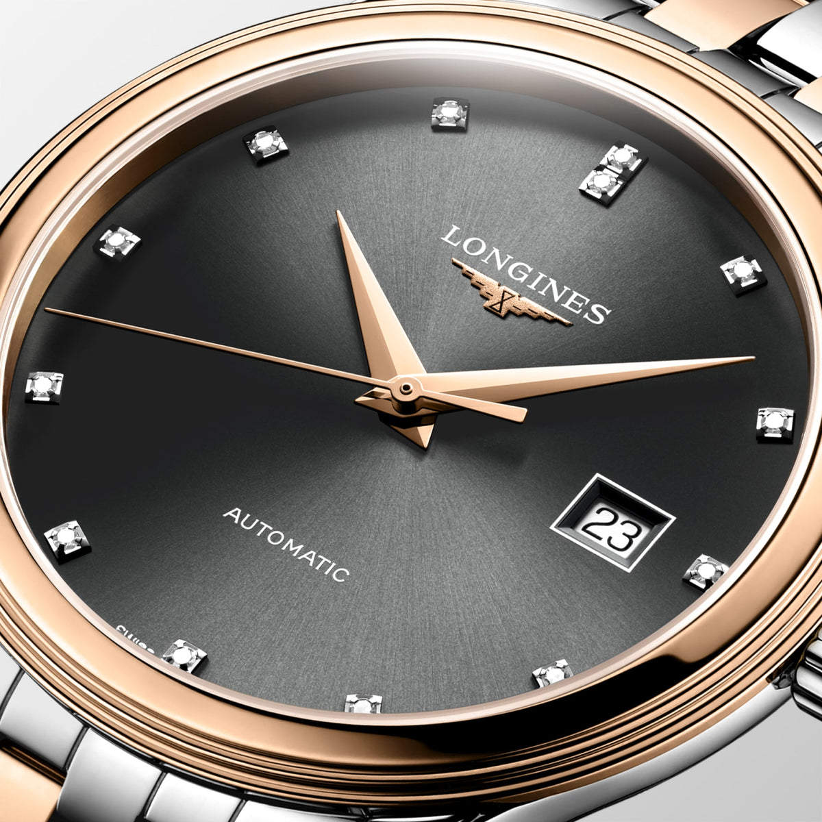 Longines Flagship Classic 40mm L4.984.3.77.7 Watch for Men - dial close-up