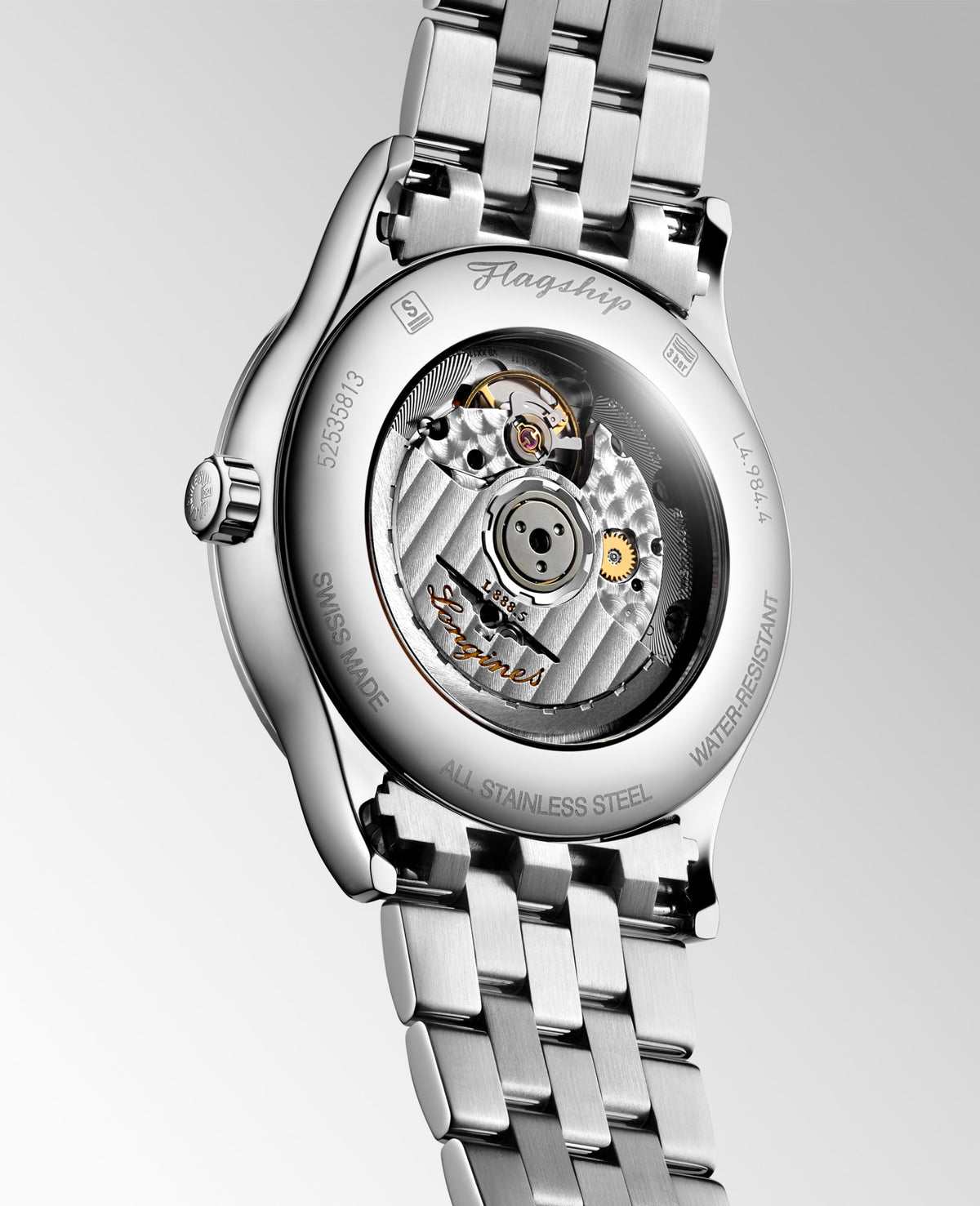 Longines Flagship Classic 40mm L4.984.4.02.6 Watch for Men - case-back view