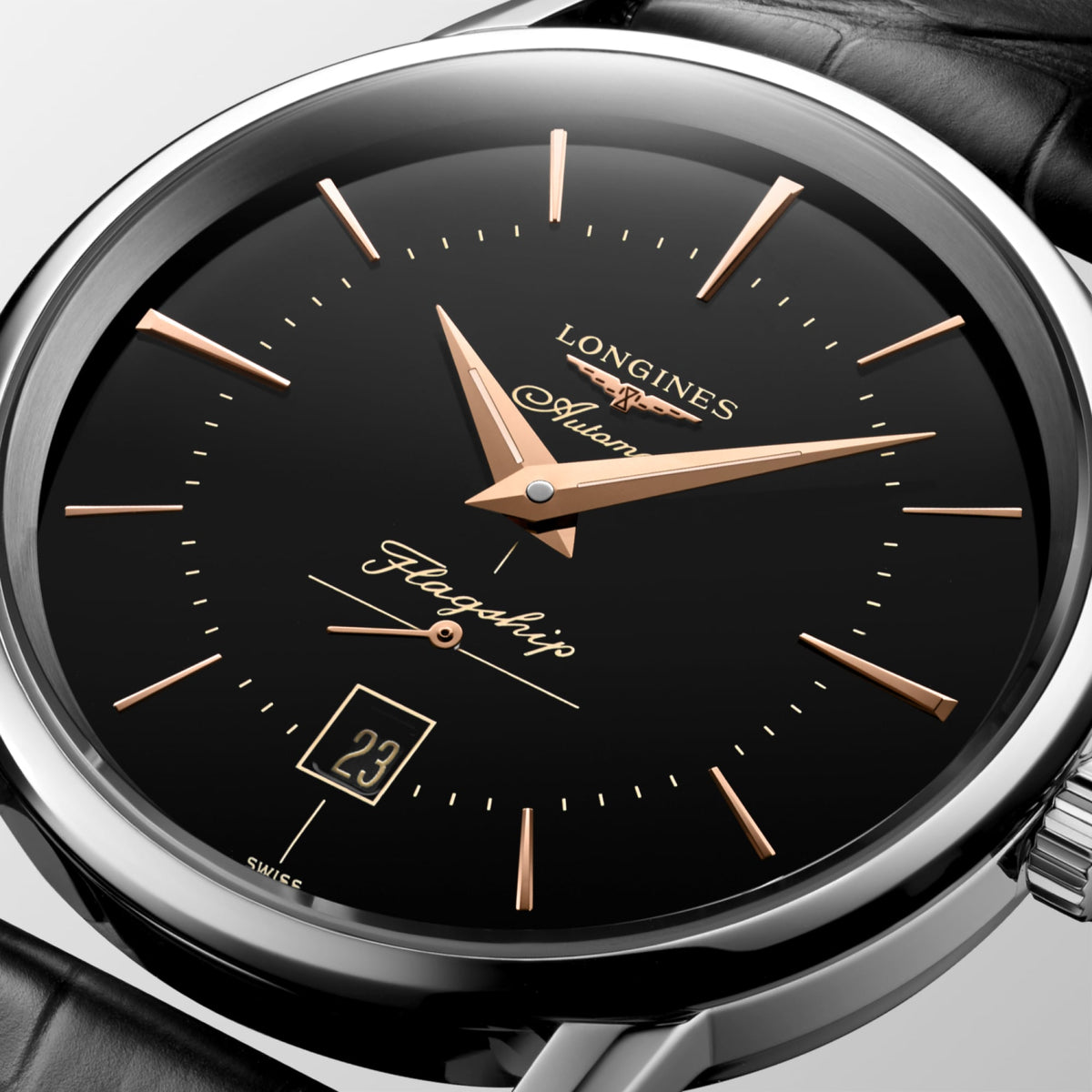 Longines Flagship Heritage 38.5mm L4.795.4.58.0 Watch for Men - dial close-up
