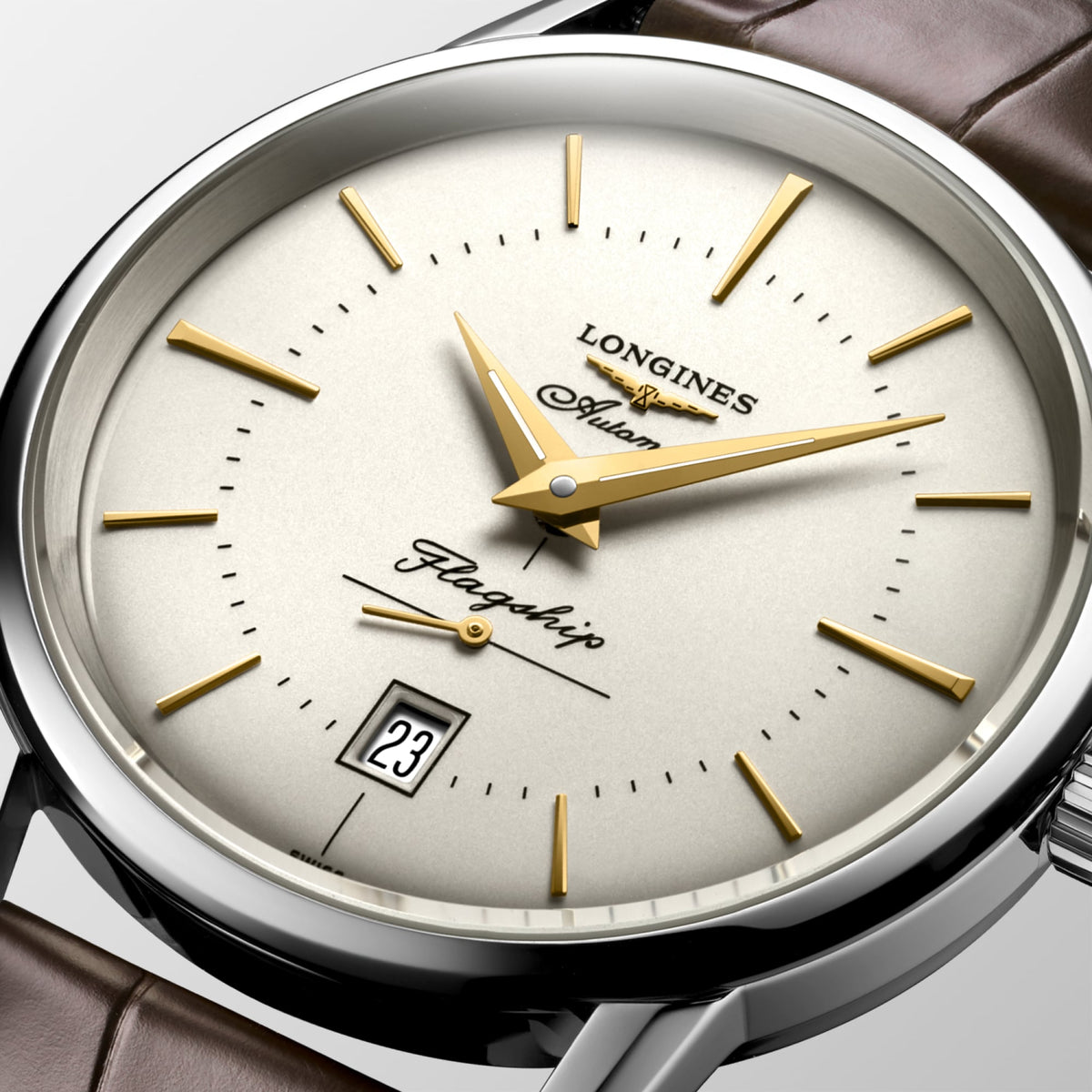 Longines Flagship Heritage 38.5mm L4.795.4.78.2 Watch for Men - dial close-up