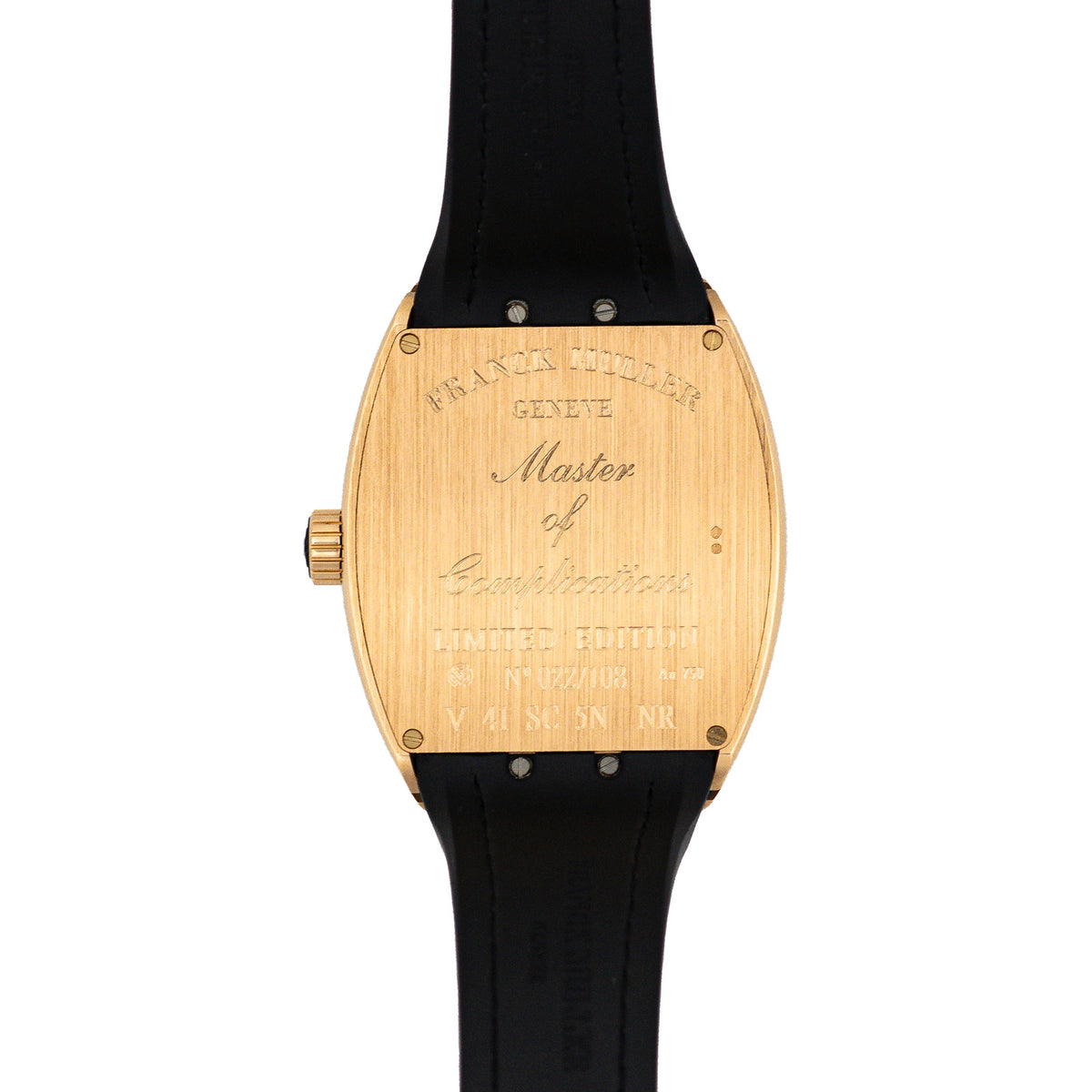 Franck Muller Vanguard Ram Lalla V 41 SC 5N NR – case back