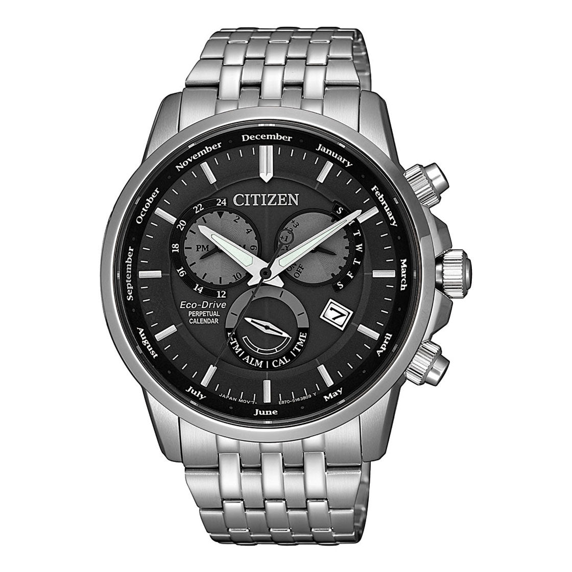 CITIZEN ECO-DRIVE GENTS WATCH GREY DIAL - BL8150-86H