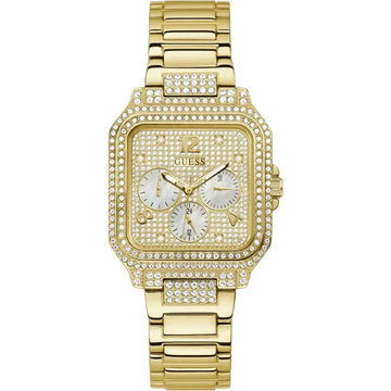 GUESS DECO Women Champagne Square Dial Analog Watch - GW0472L2