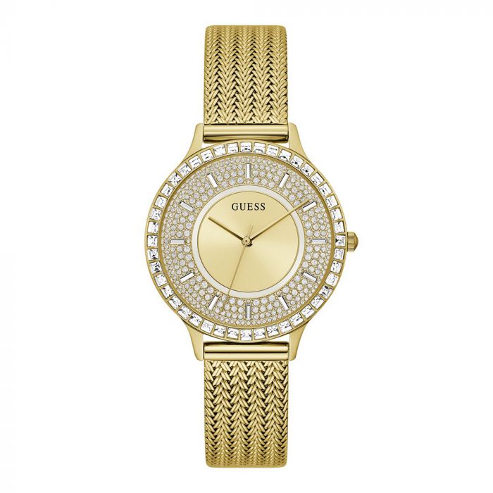 GUESS Analog Champagne Dial Women's Watch GW0402L2