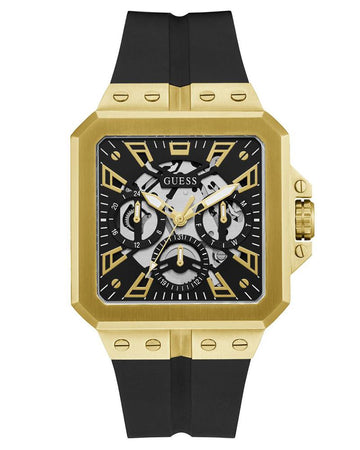 GUESS LEO Men Black Square Dial Analog Watch - GW0637G2