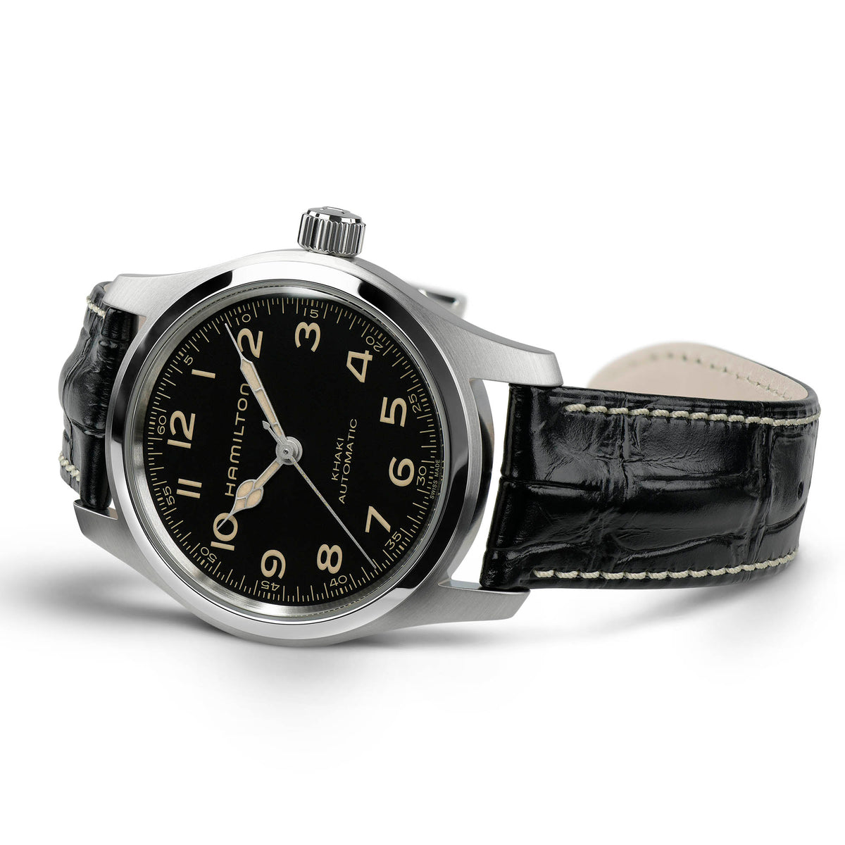 Hamilton Khaki Field H70605732 – angled view