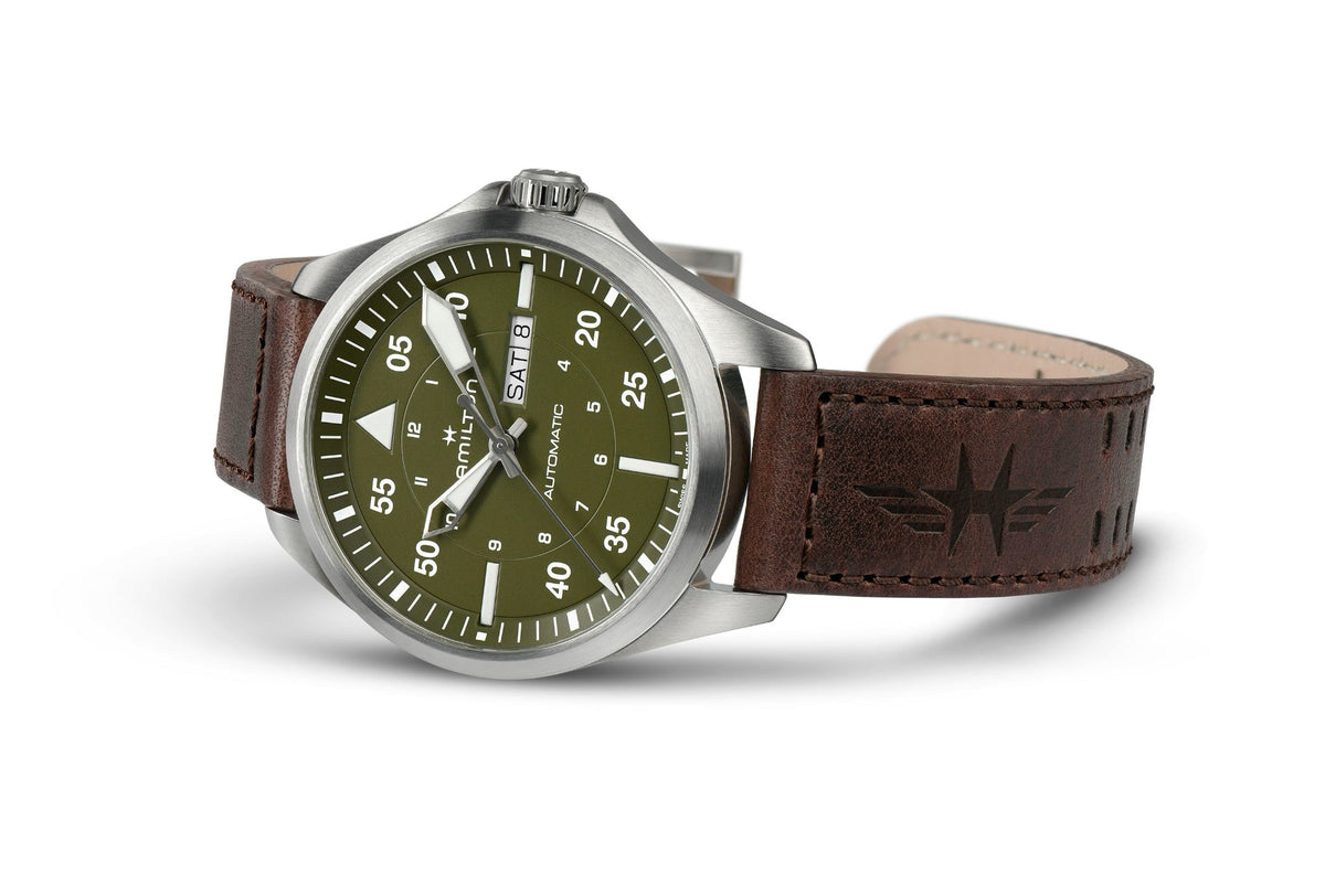 Hamilton Khaki Aviation H64635560 – three-quarter view