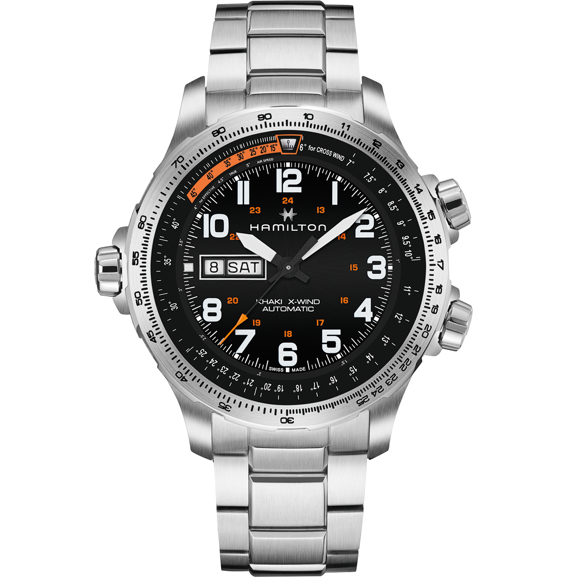 Hamilton Khaki Aviation X-Wind Day Date Auto H77755133 Watch for Men