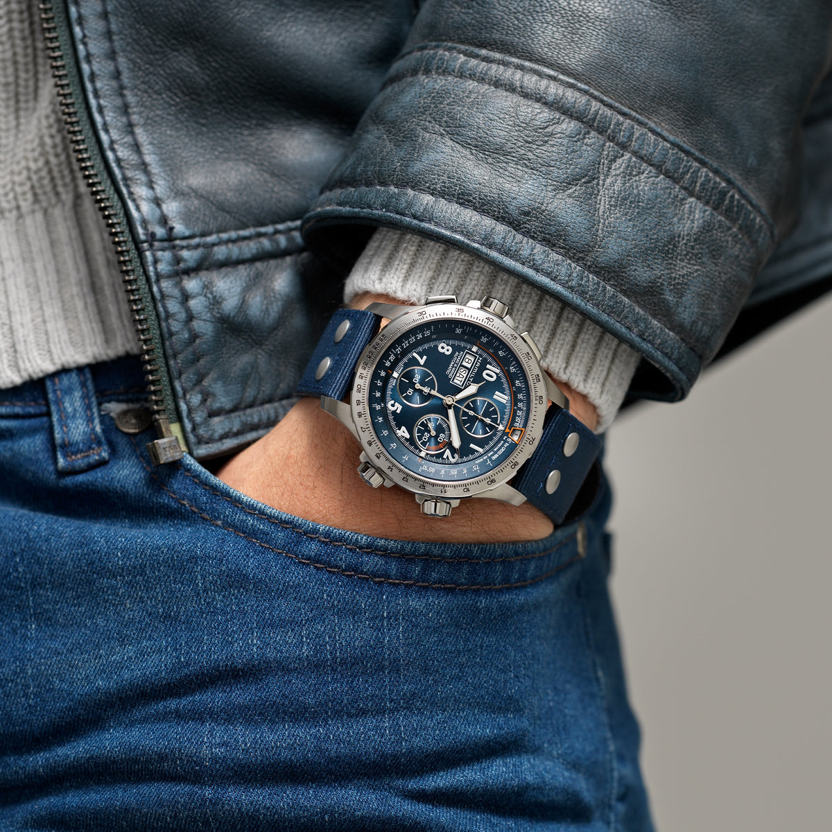 Hamilton Khaki Aviation H77906940 – on the wrist