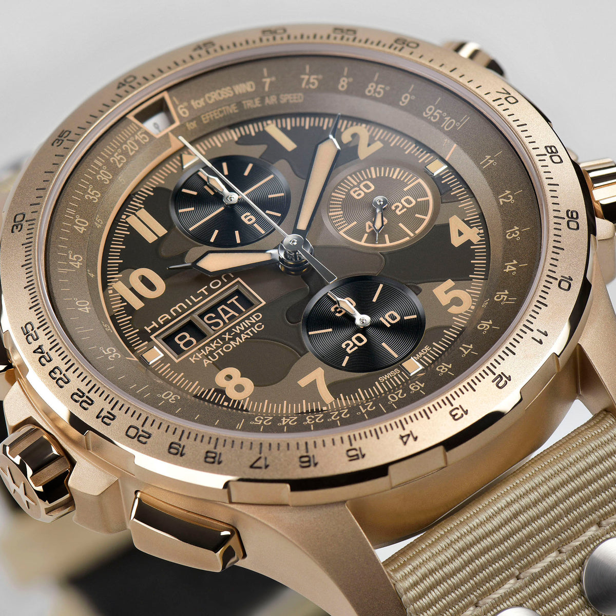 Hamilton Khaki Aviation H77916920 – dial close-up