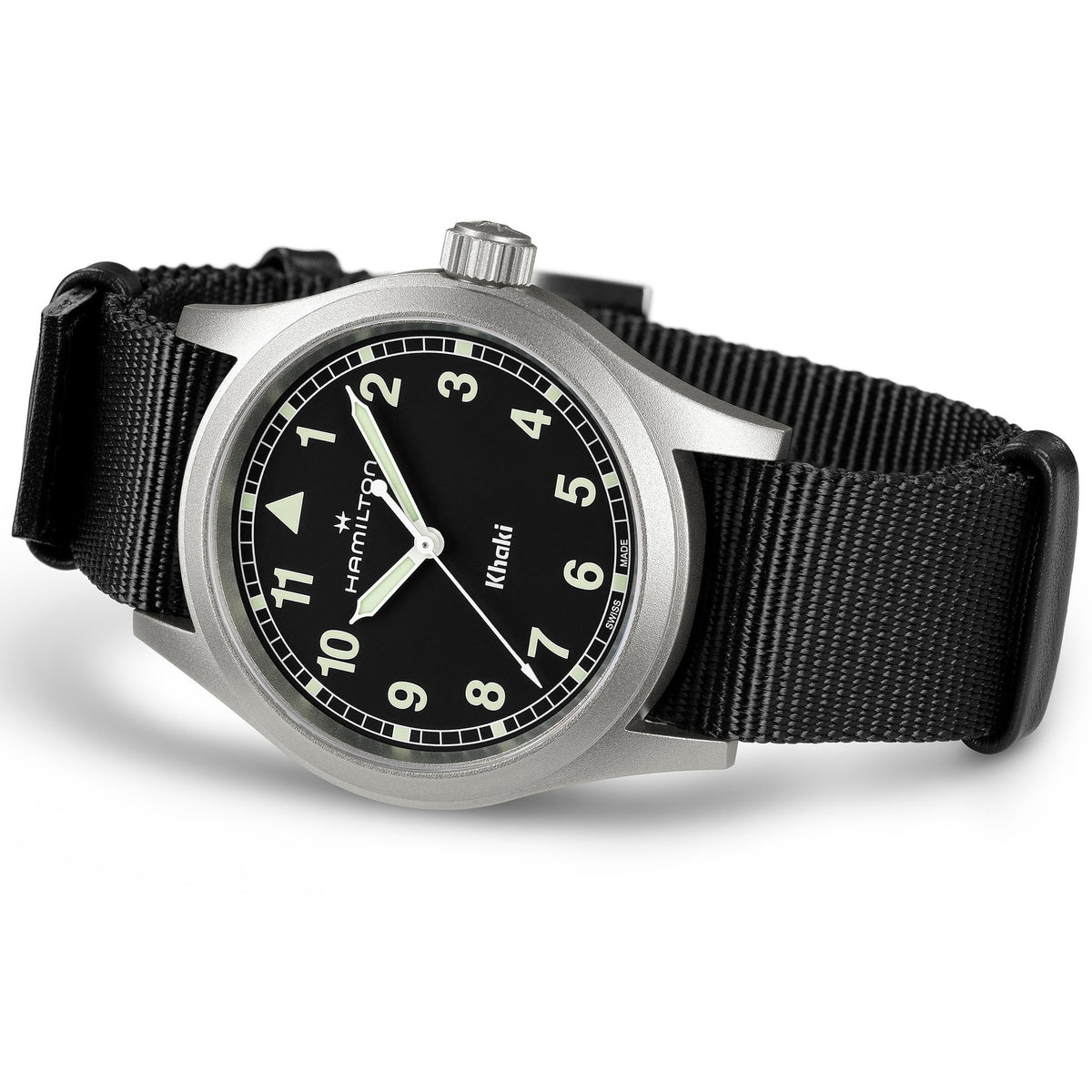 Hamilton Khaki Field H69401430 – angled view
