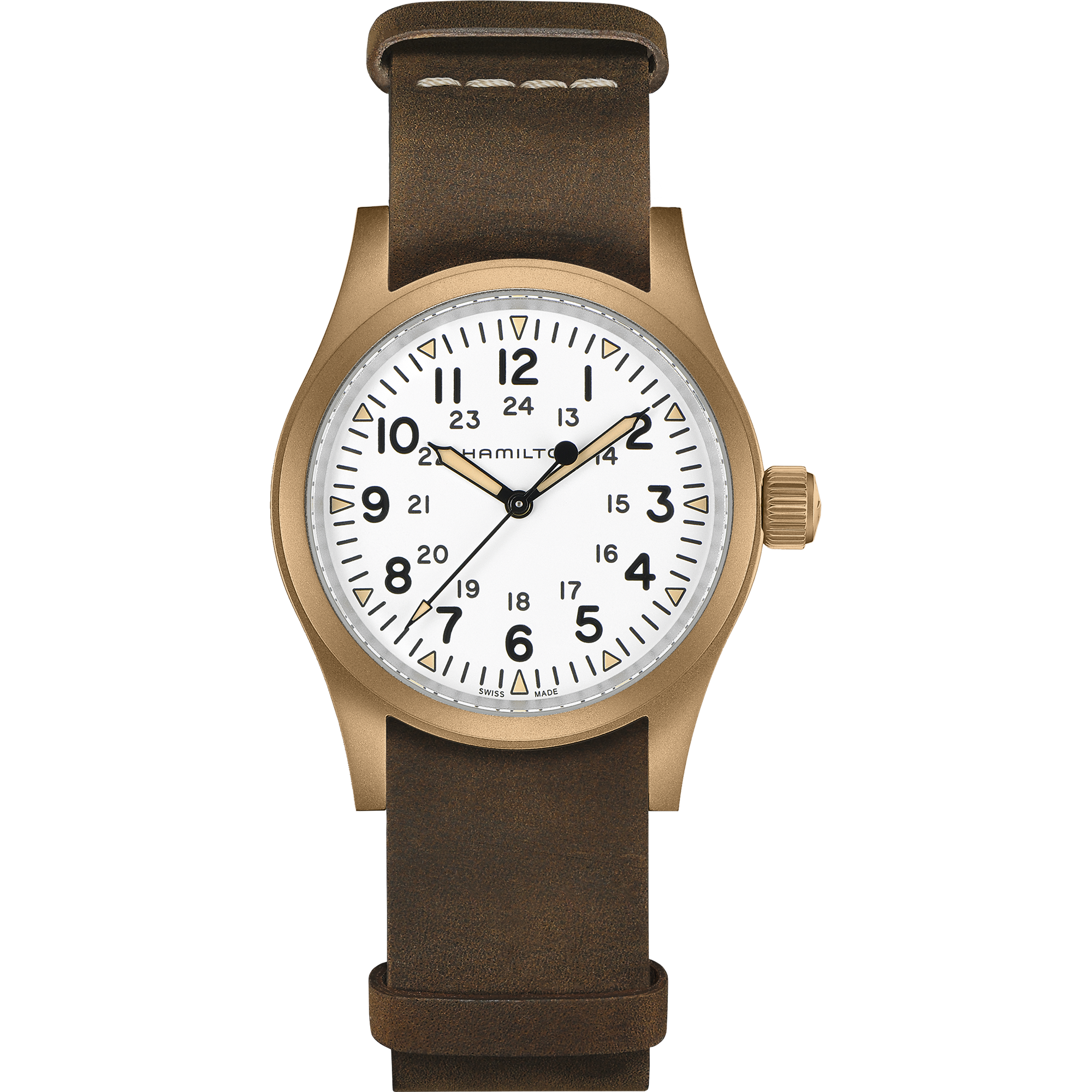 Hamilton Khaki Field Mechanical Bronze H69459510 Unisex Watch