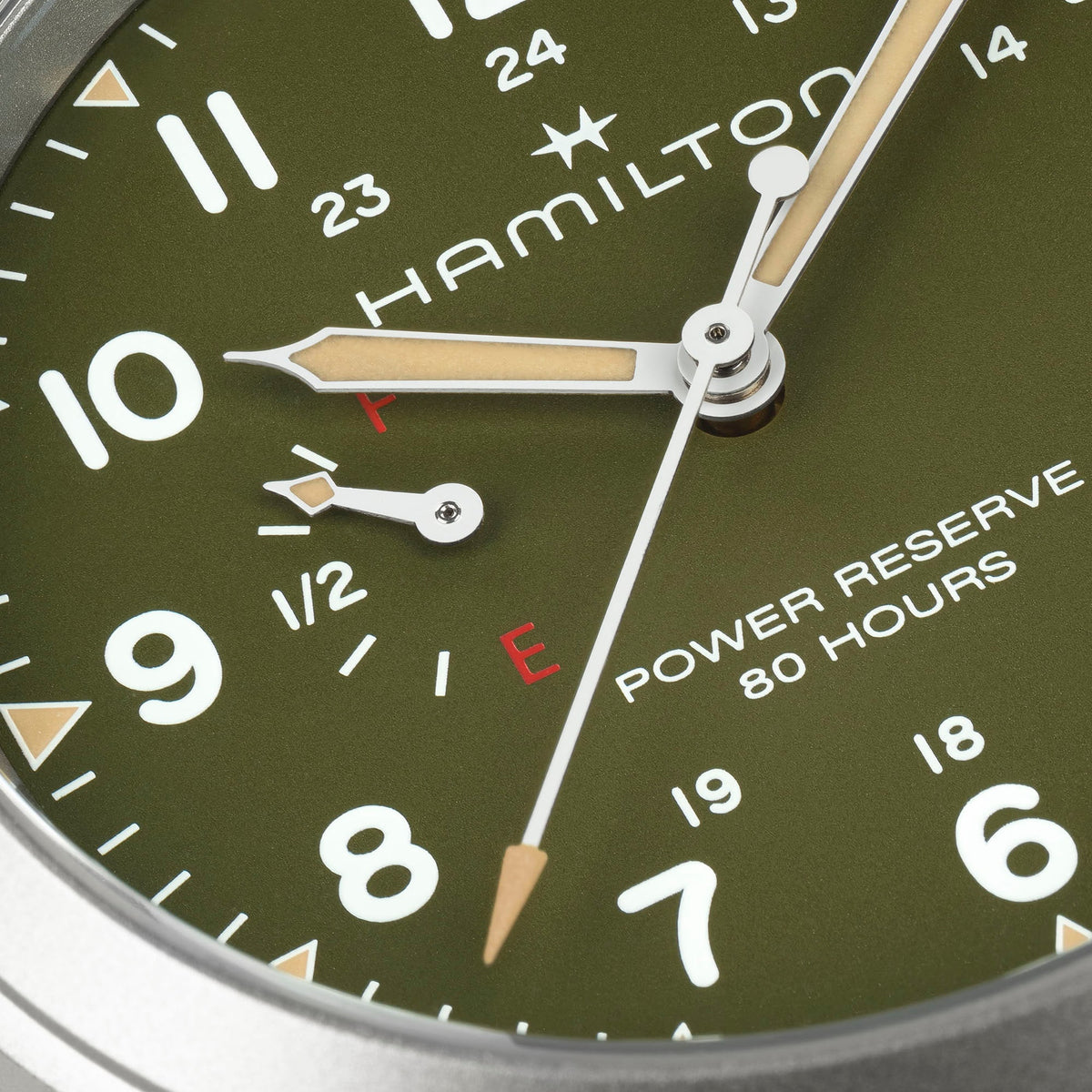 Hamilton Khaki Field H69509160 – dial close-up