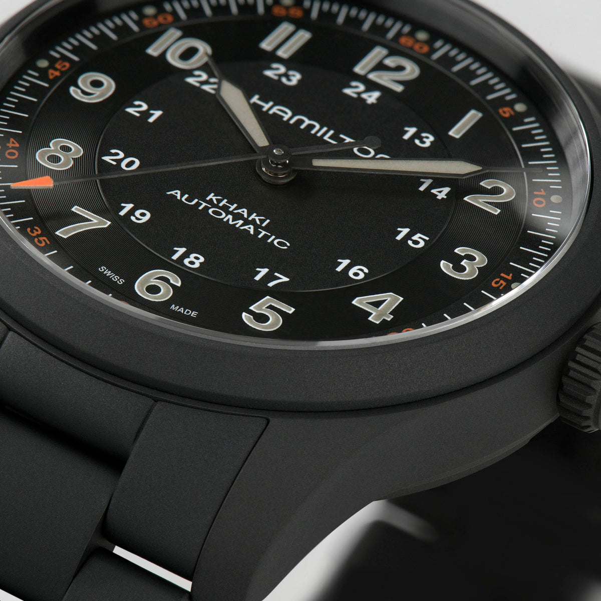Hamilton Khaki Field H70215130 – dial close-up