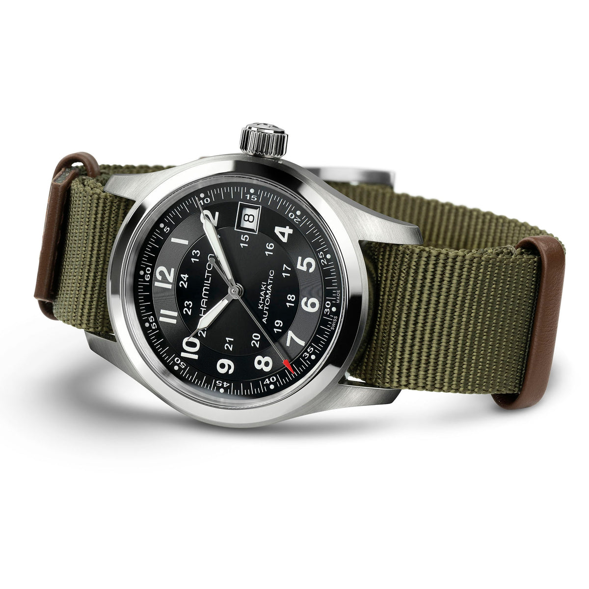 Hamilton Khaki Field H70475930 – angled view