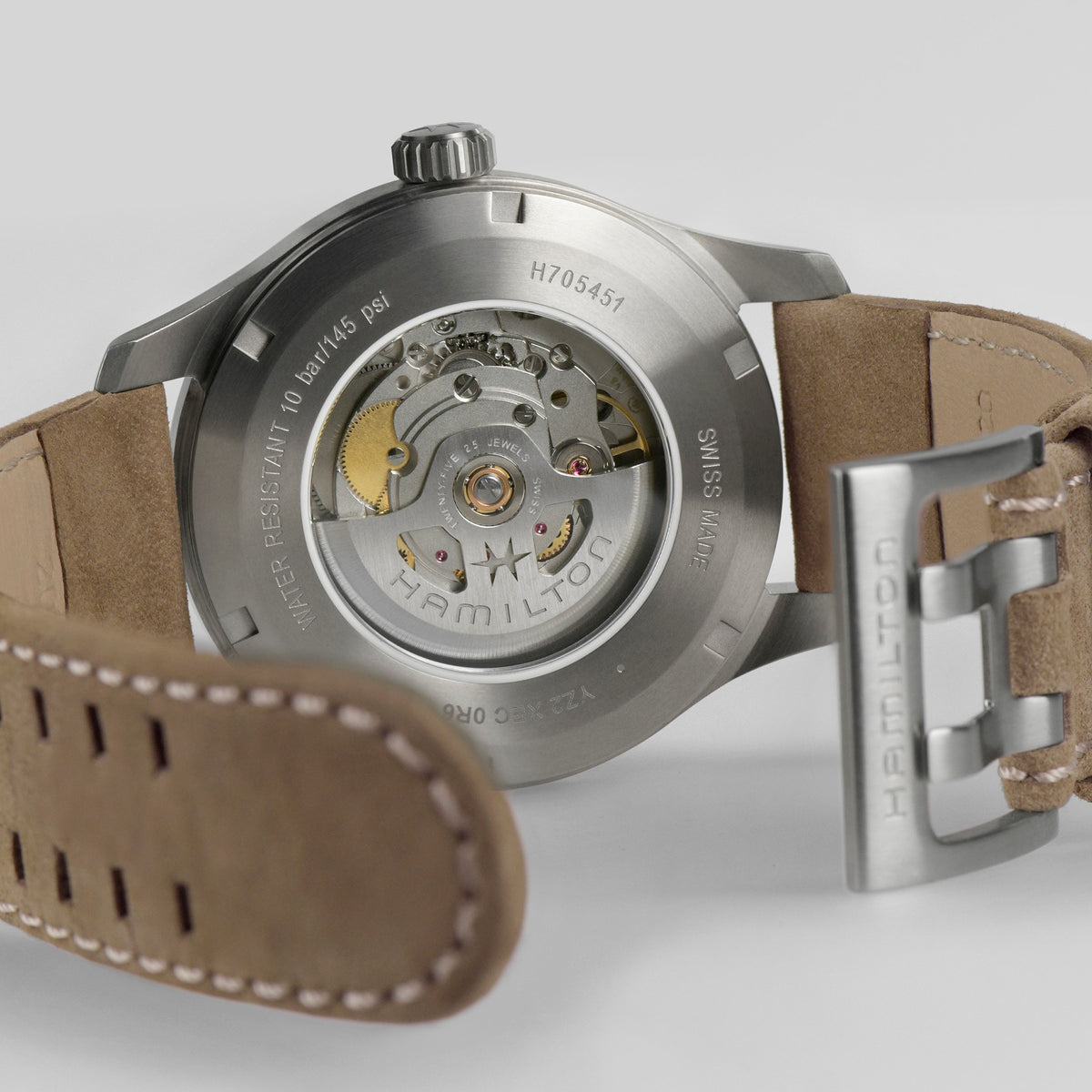 Hamilton Khaki Field H70545540 – case back