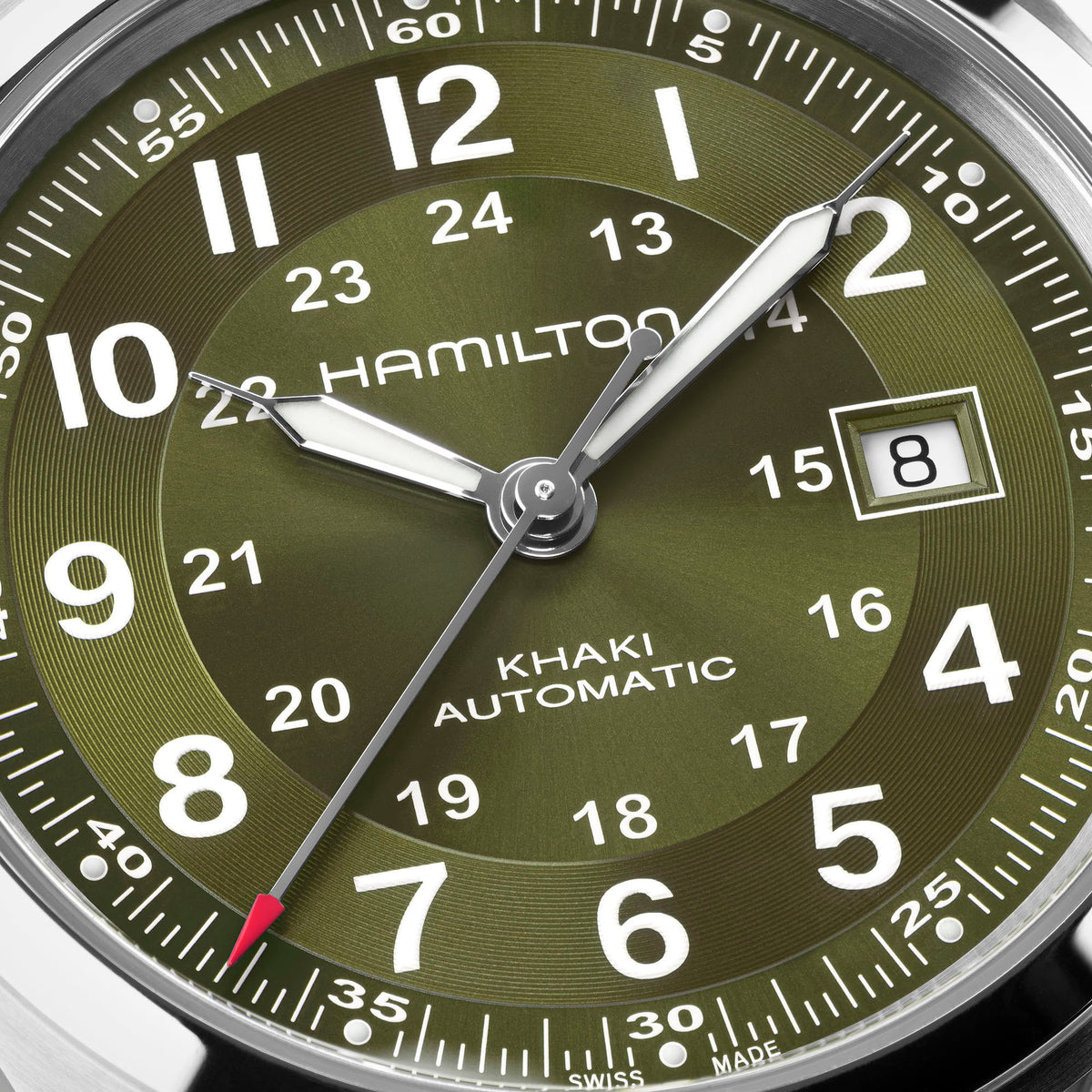 Hamilton Khaki Field H70605160 – dial close-up