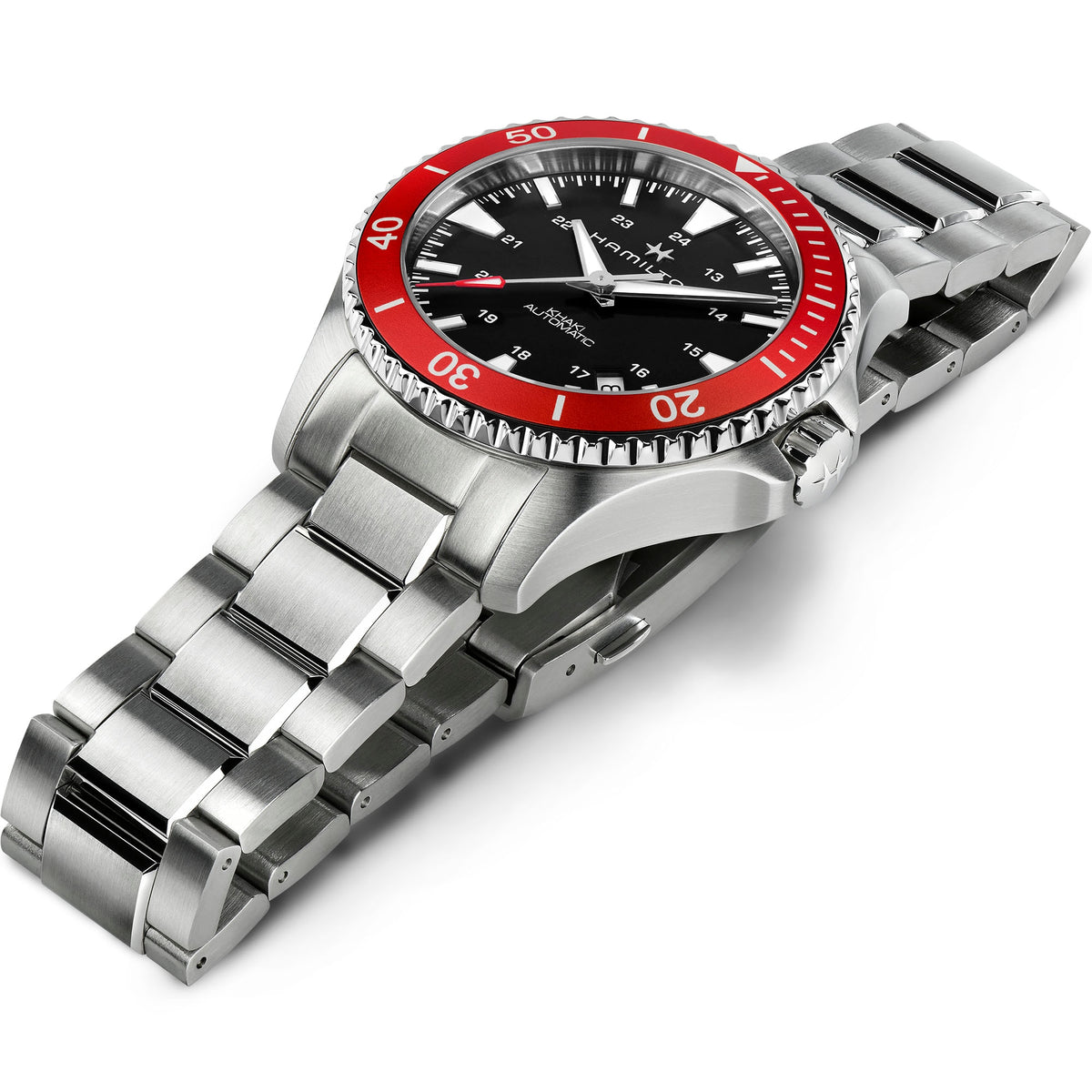 Hamilton Khaki Navy H82405130 – three-quarter view