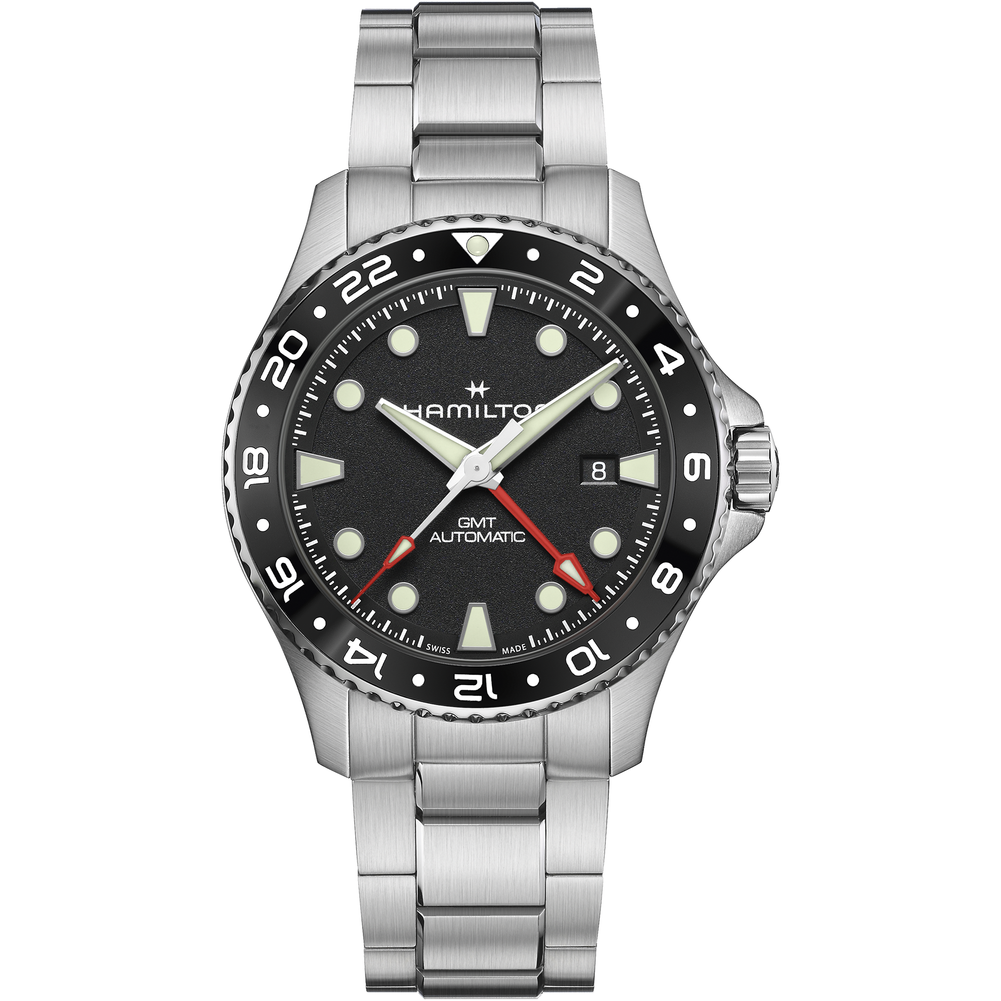 Hamilton Khaki Navy Scuba Auto GMT H82555130 Watch for Men