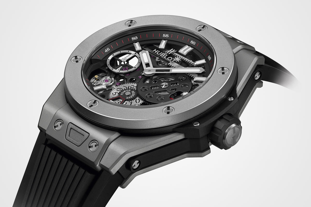 Hublot Big Bang MECA-10 Titanium 45 mm 414.NI.1123.RX – three-quarter view