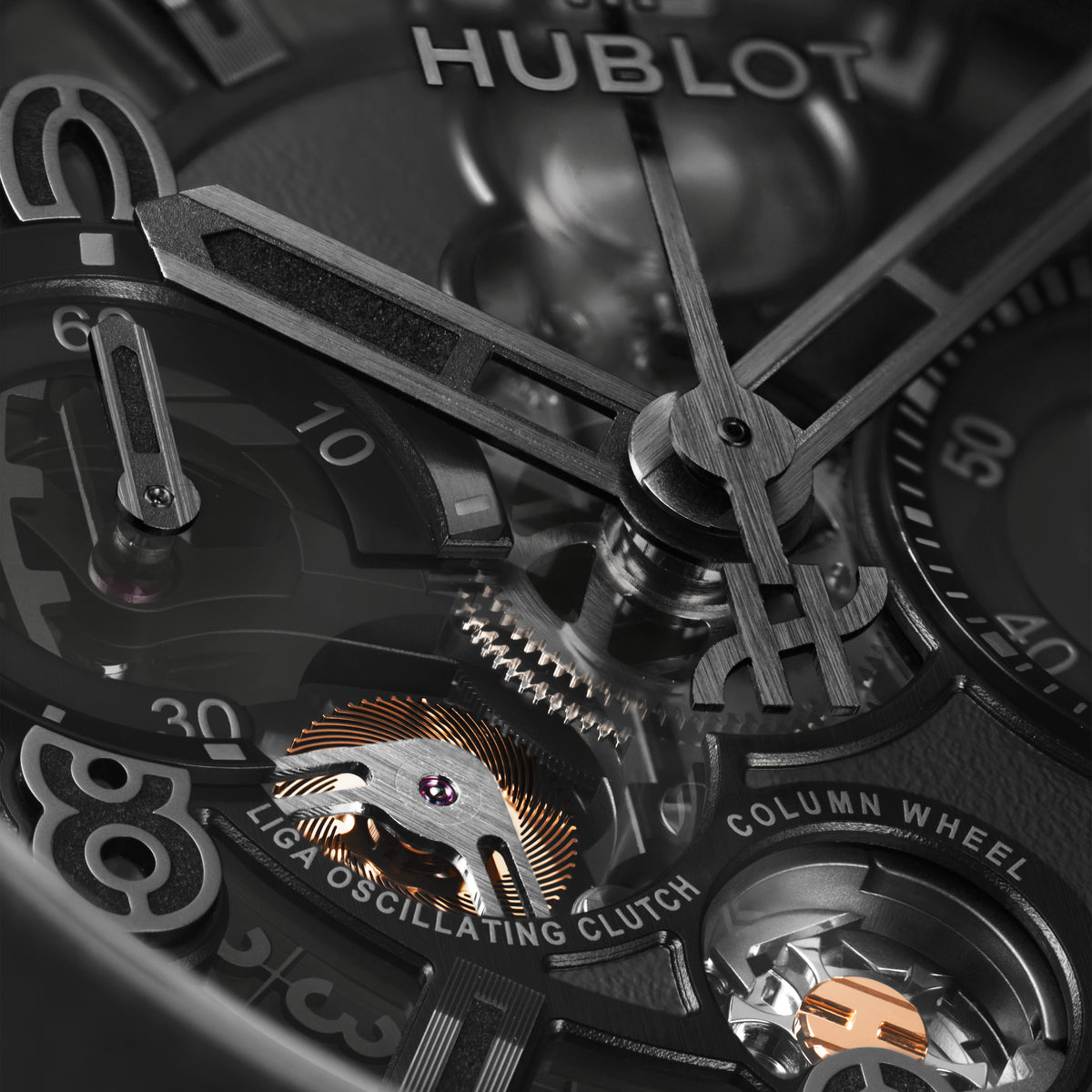 Hublot Big Bang Reloaded All Black 44 mm 421.CX.1140.NR.RLD – dial close-up