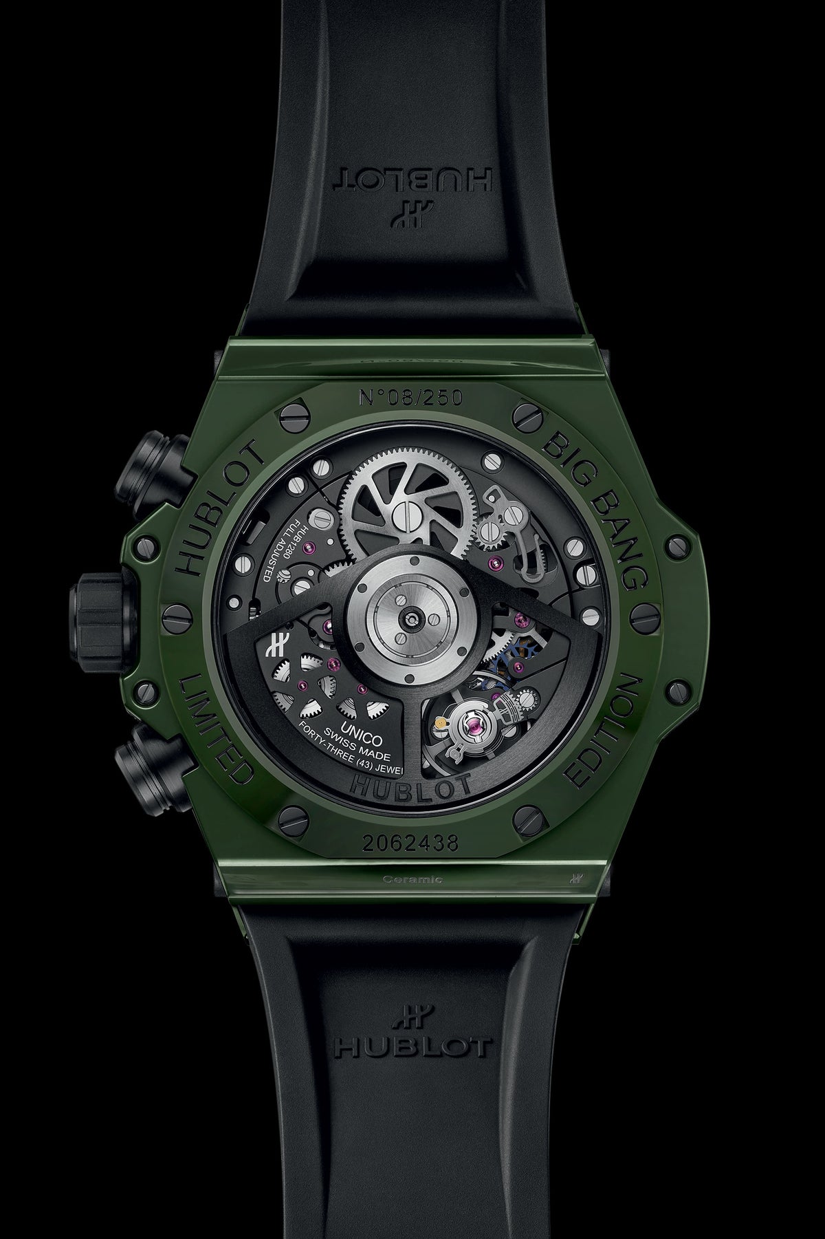 Hublot Big Bang Unico Dark Green Ceramic 42 mm 441.GX.5210.RX – back view