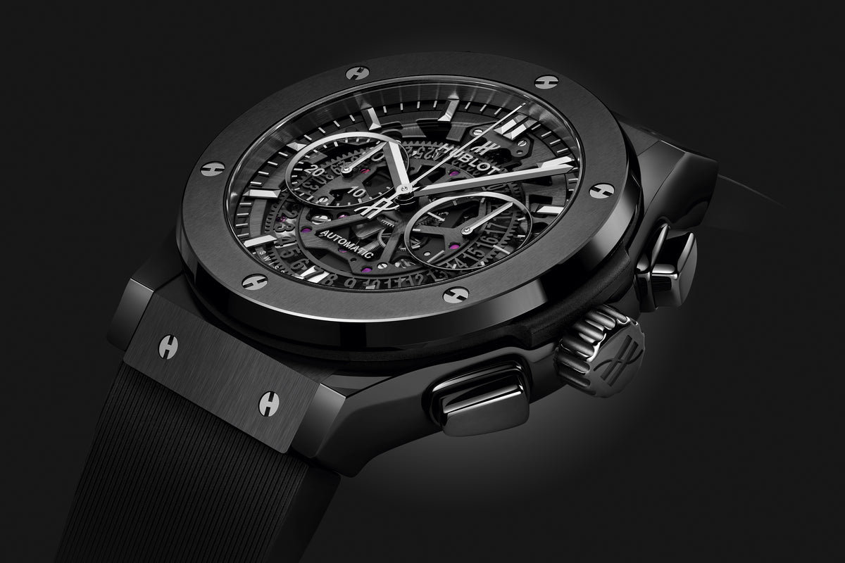 Hublot Classic Fusion Aerofusion Black Magic 45 mm 525.CM.0170.RX – three-quarter view