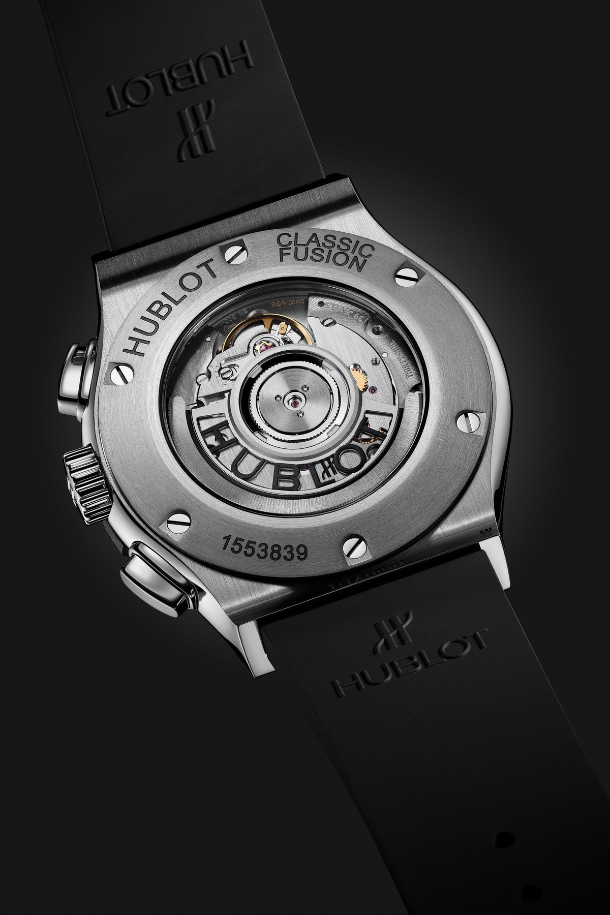 Hublot Classic Fusion Chronograph Titanium on Rubber 42 mm 541.NX.1171.RX – back view