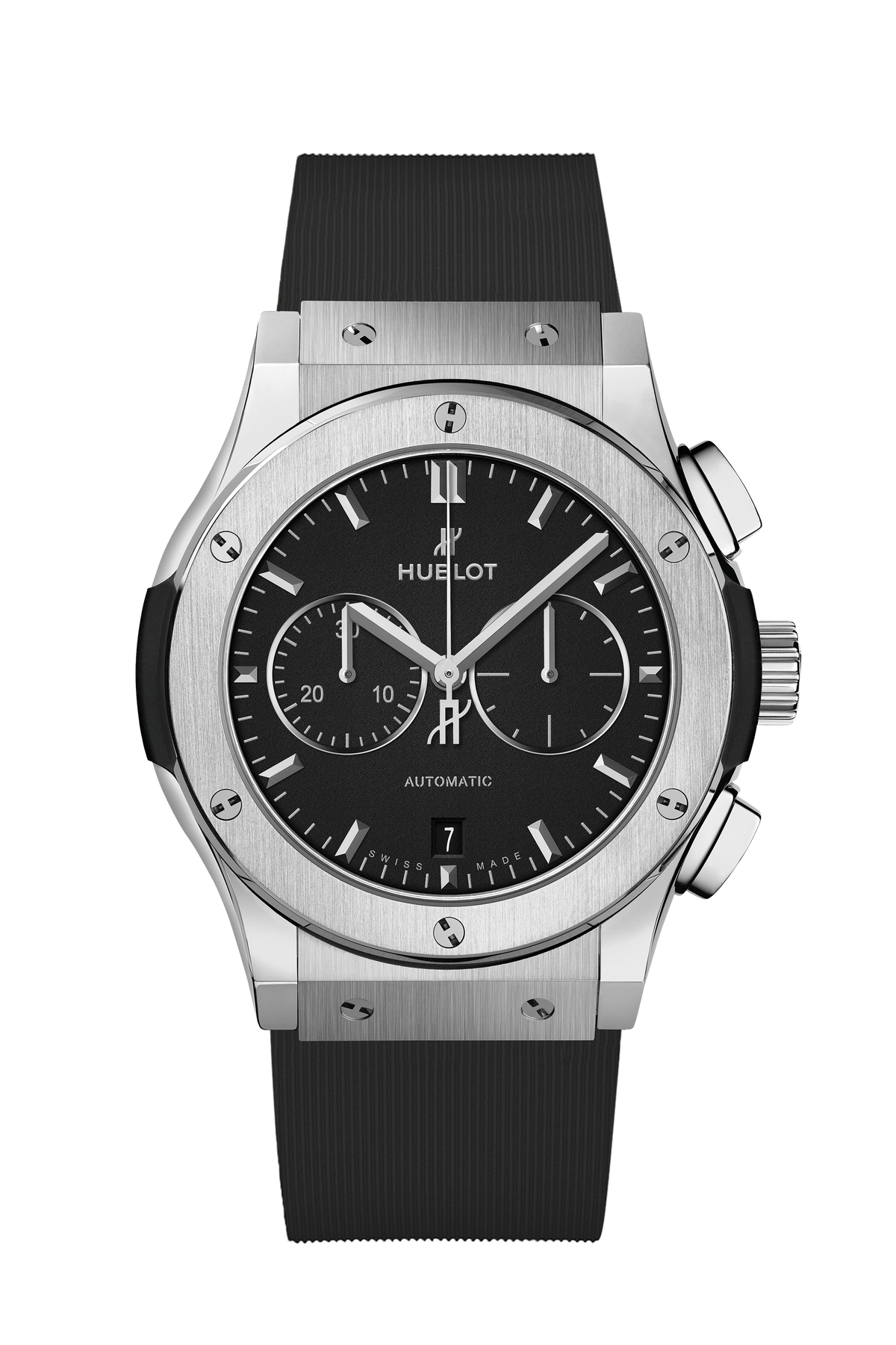 Hublot Classic Fusion Chronograph Titanium on Rubber 42 mm 541.NX.1171.RX – front view