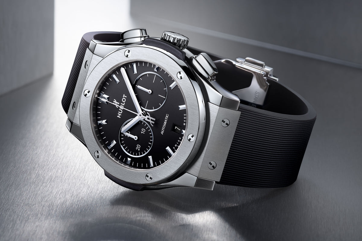 Hublot Classic Fusion Chronograph Titanium on Rubber 42 mm 541.NX.1171.RX – lifestyle view