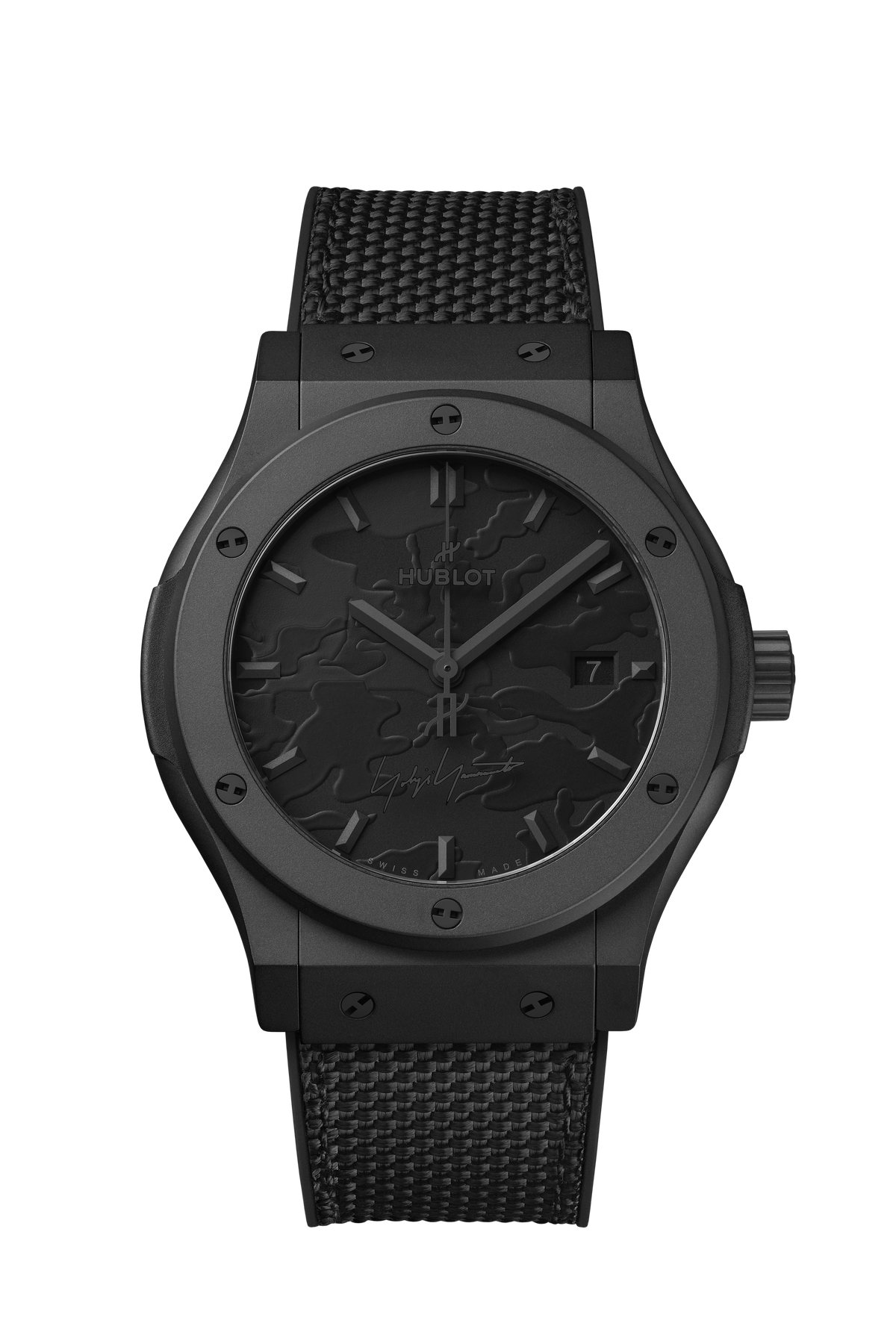 Hublot Classic Fusion Yohji Yamamoto All Black Camo 42 mm 542.CI.6670.NR.YOY – front view