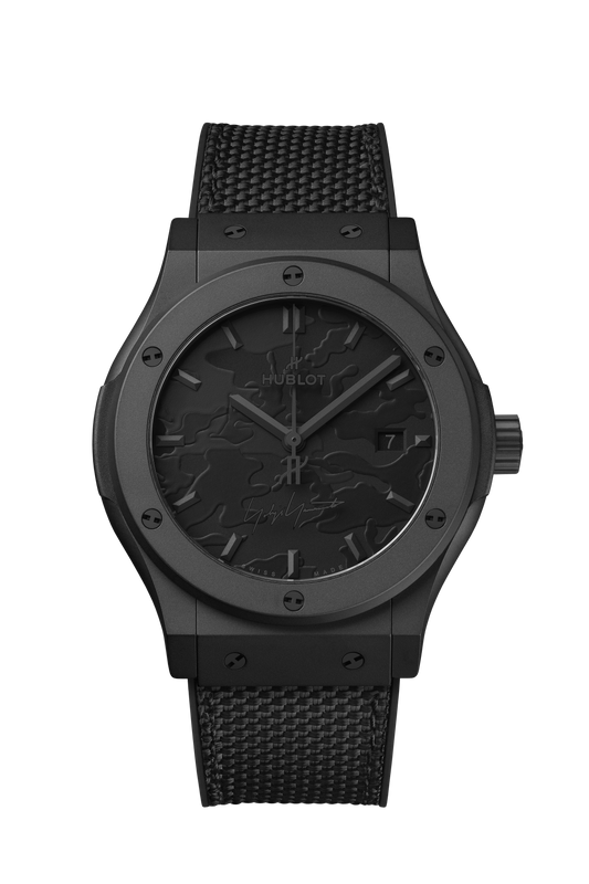 Hublot Classic Fusion Yohji Yamamoto All Black Camo 42 mm 542.CI.6670.NR.YOY – front view