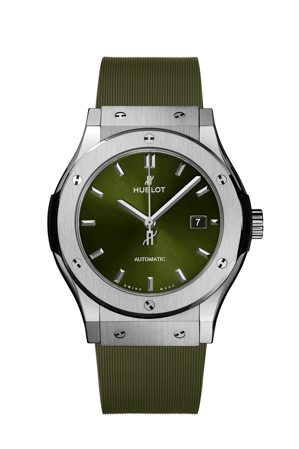 Hublot Classic Fusion Titanium Green 42 mm 542.NX.8970.RX – front view