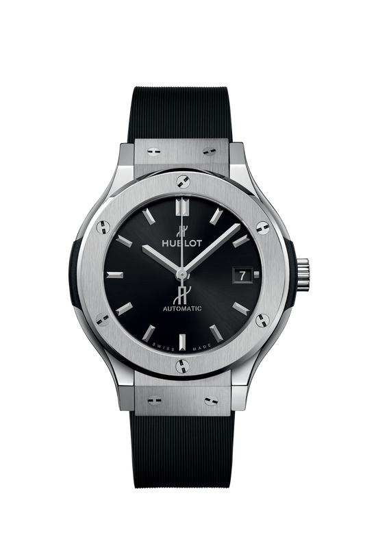 Hublot Classic Fusion Titanium on Rubber 38 mm 565.NX.1470.RX – front view