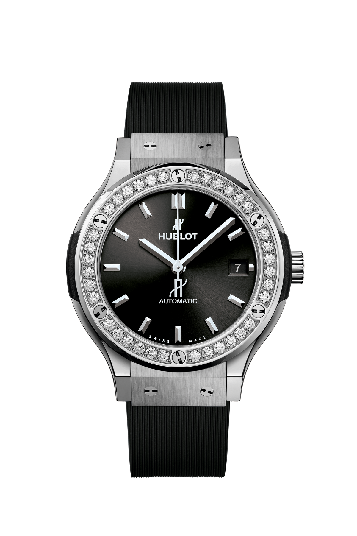 Hublot Classic Fusion Titanium Diamonds 38 mm 565.NX.1470.RX.1204 – front view
