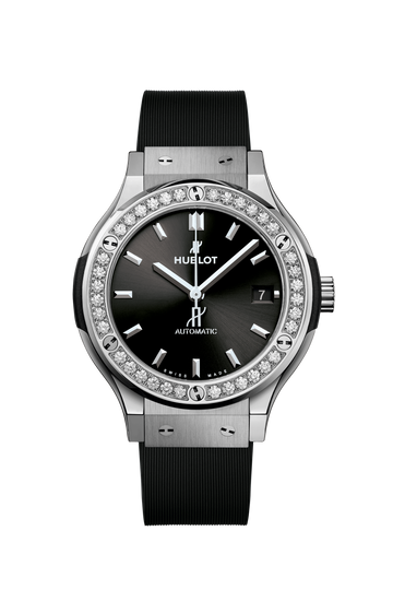 Hublot Classic Fusion Titanium Diamonds 38 mm 565.NX.1470.RX.1204 – front view