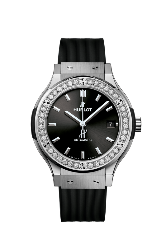 Hublot Classic Fusion Titanium Diamonds 38 mm 565.NX.1470.RX.1204 – front view