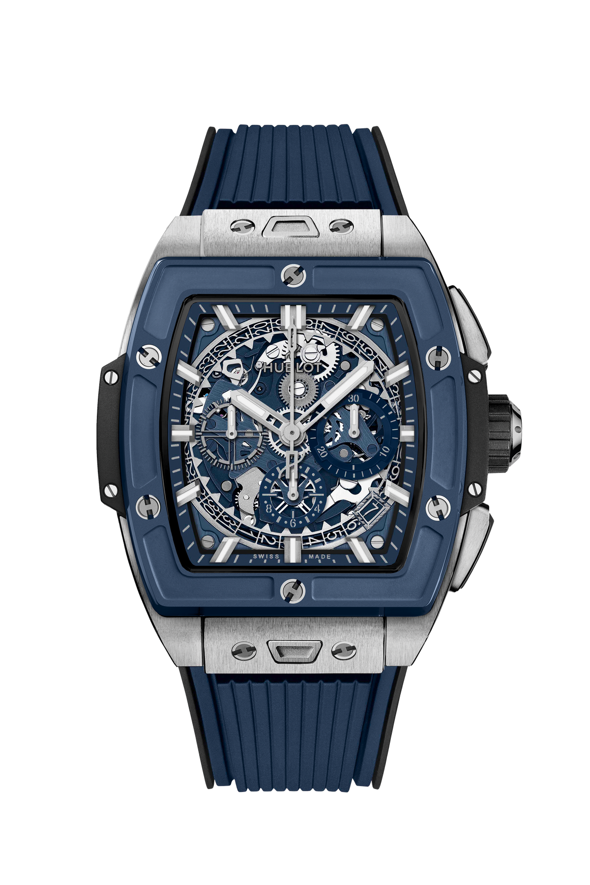 Hublot Spirit of Big Bang Titanium Blue Ceramic 42 mm 642.NL.7170.RX – front view