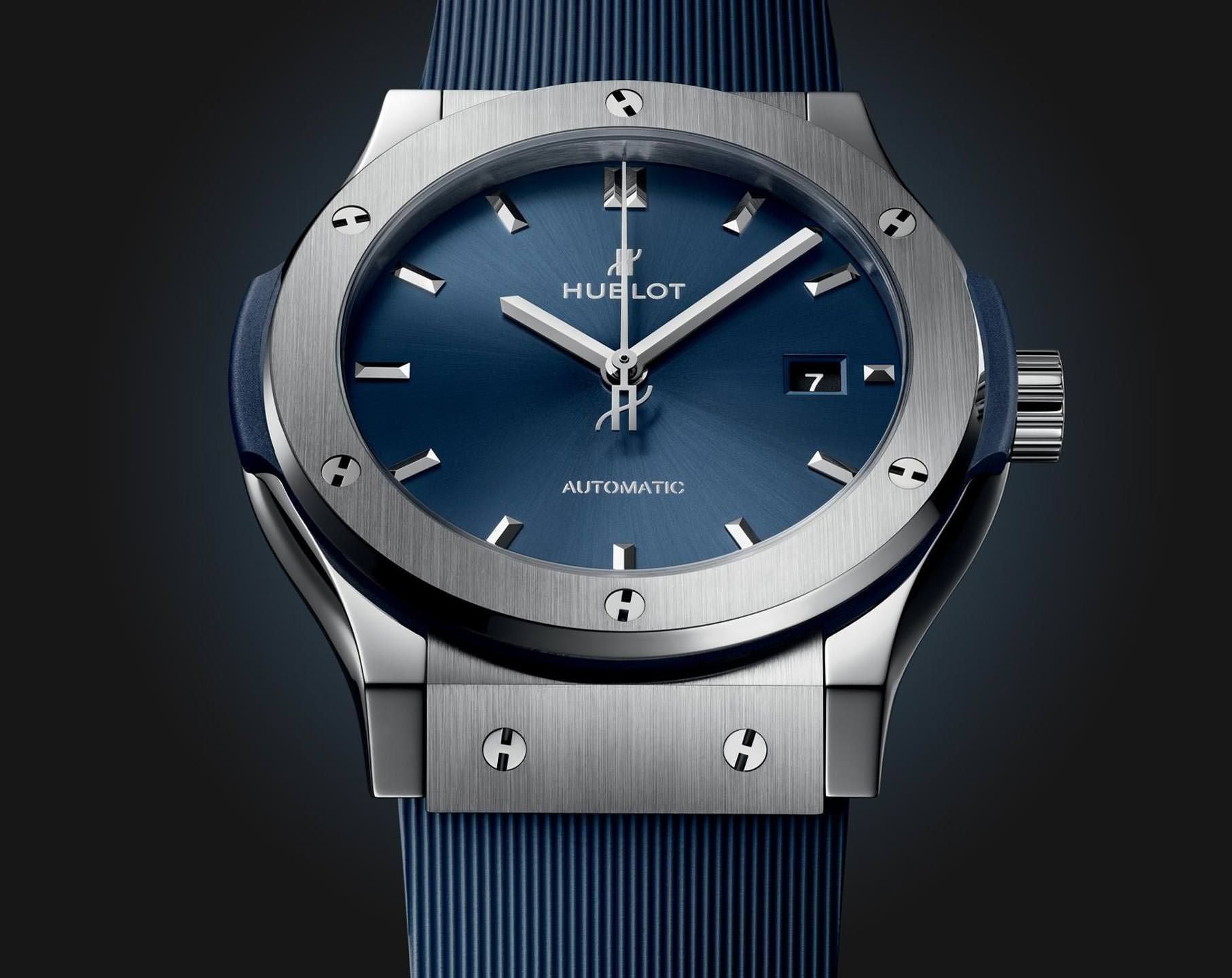 HUBLOT Classic Fusion Titanium Blue 542.NX.7170.RX - Kamal Watch Company