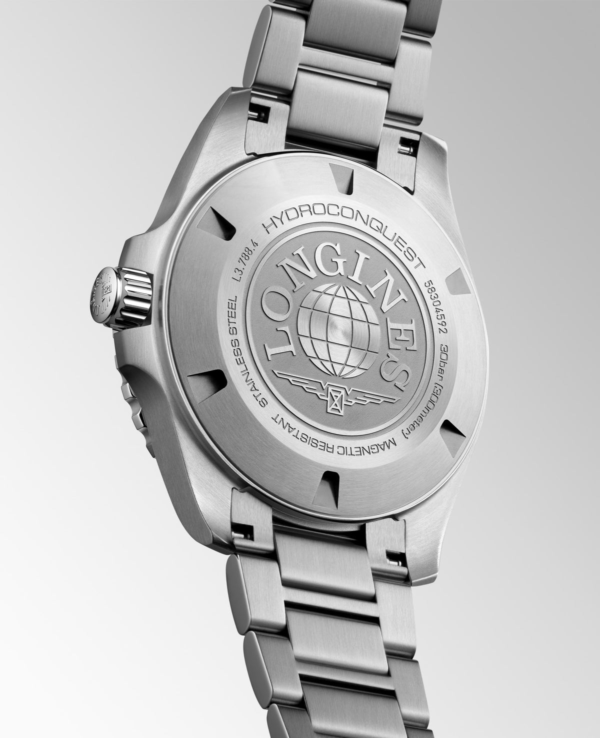 Longines HydroConquest Exclusive Edition 42mm L3.788.4.98.6 Watch for Men - case-back view