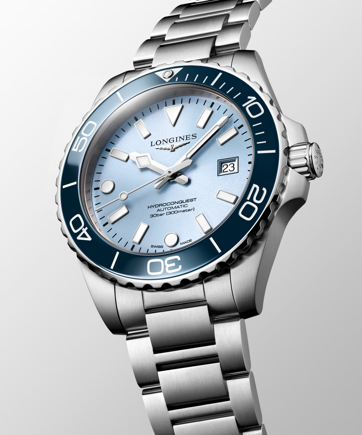 Longines HydroConquest Exclusive Edition 42mm L3.788.4.98.6 Watch for Men - dial view